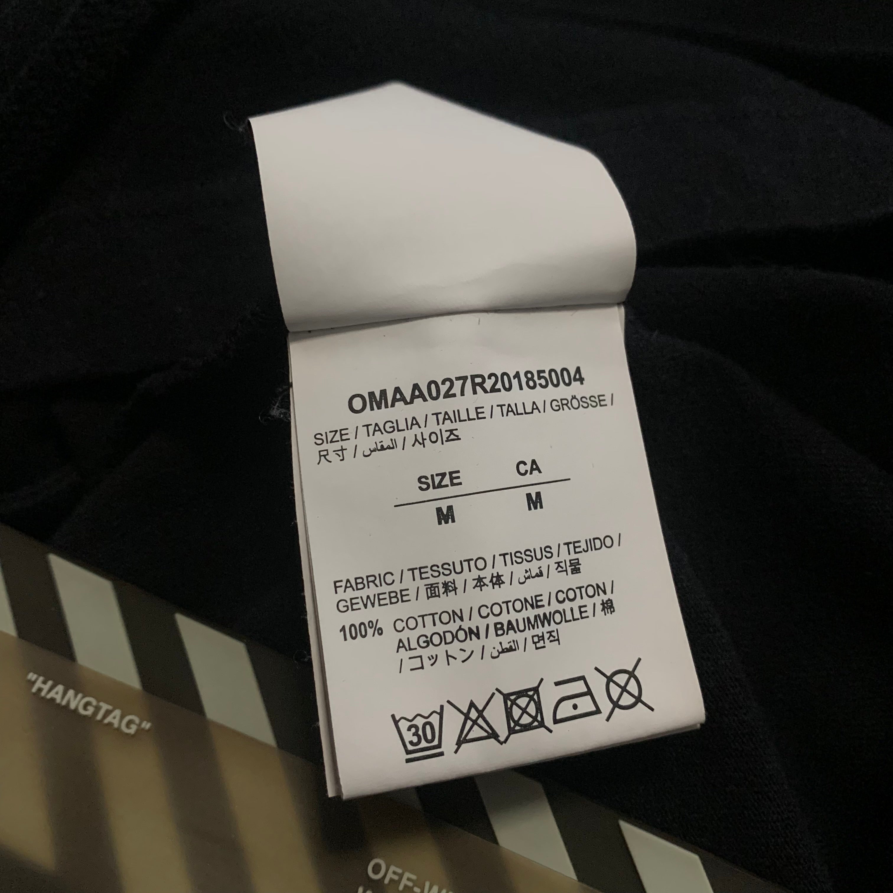 Off White Medium Off Graphic Black Tee Virgil Abloh 2020