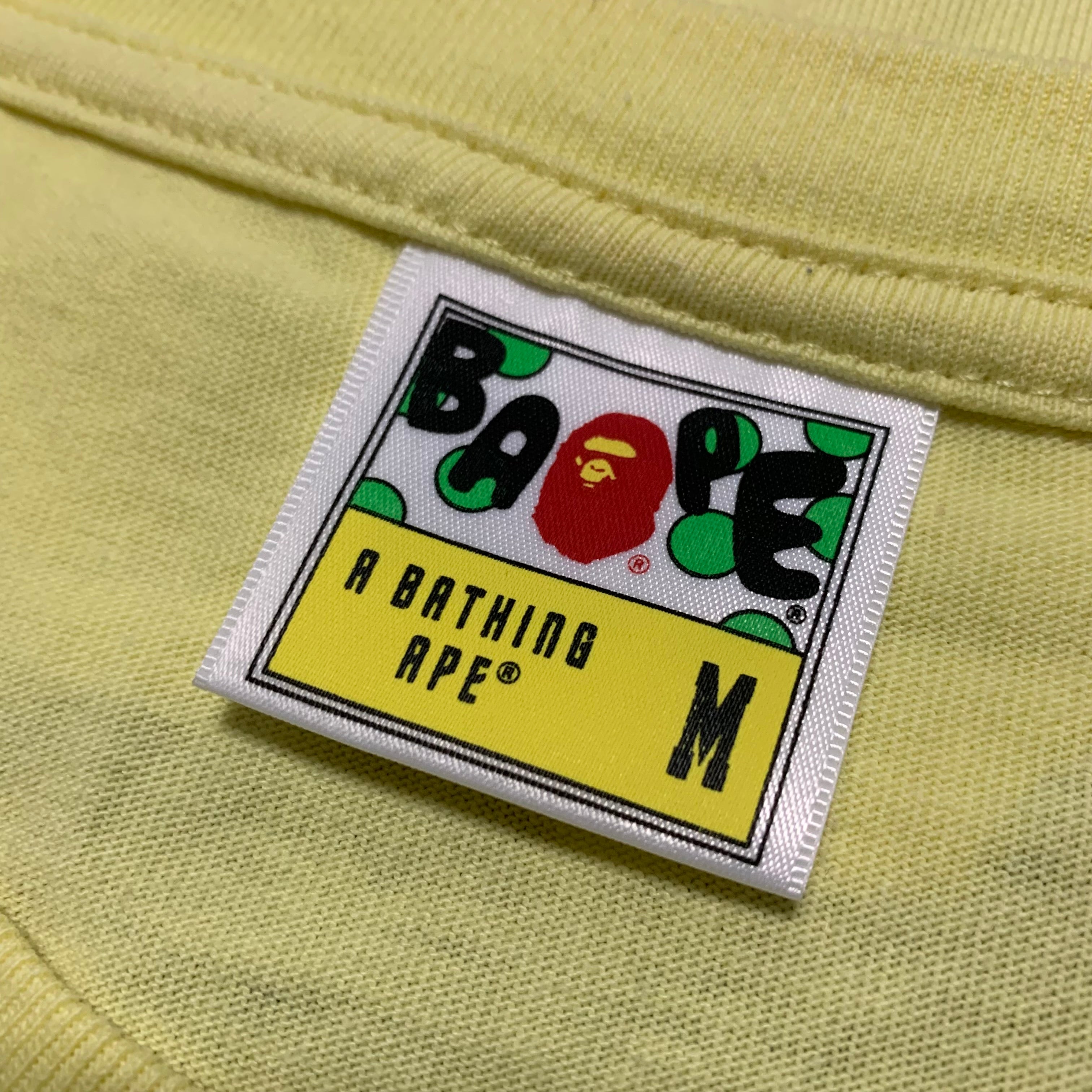 Bape Medium Yellow A Bathing Ape Tee