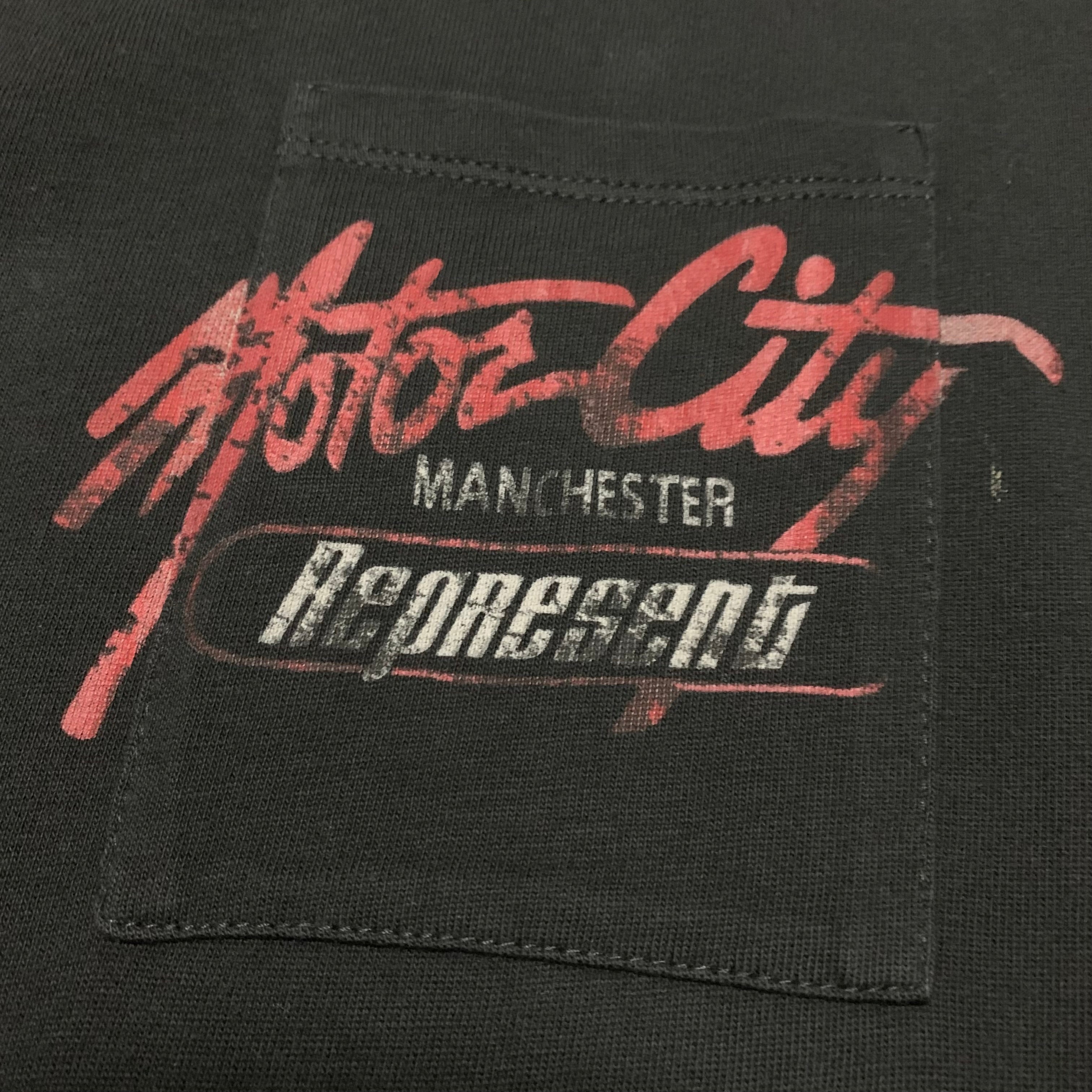 Represent XS Motor City Vintage Black Pocket Tee Manchester