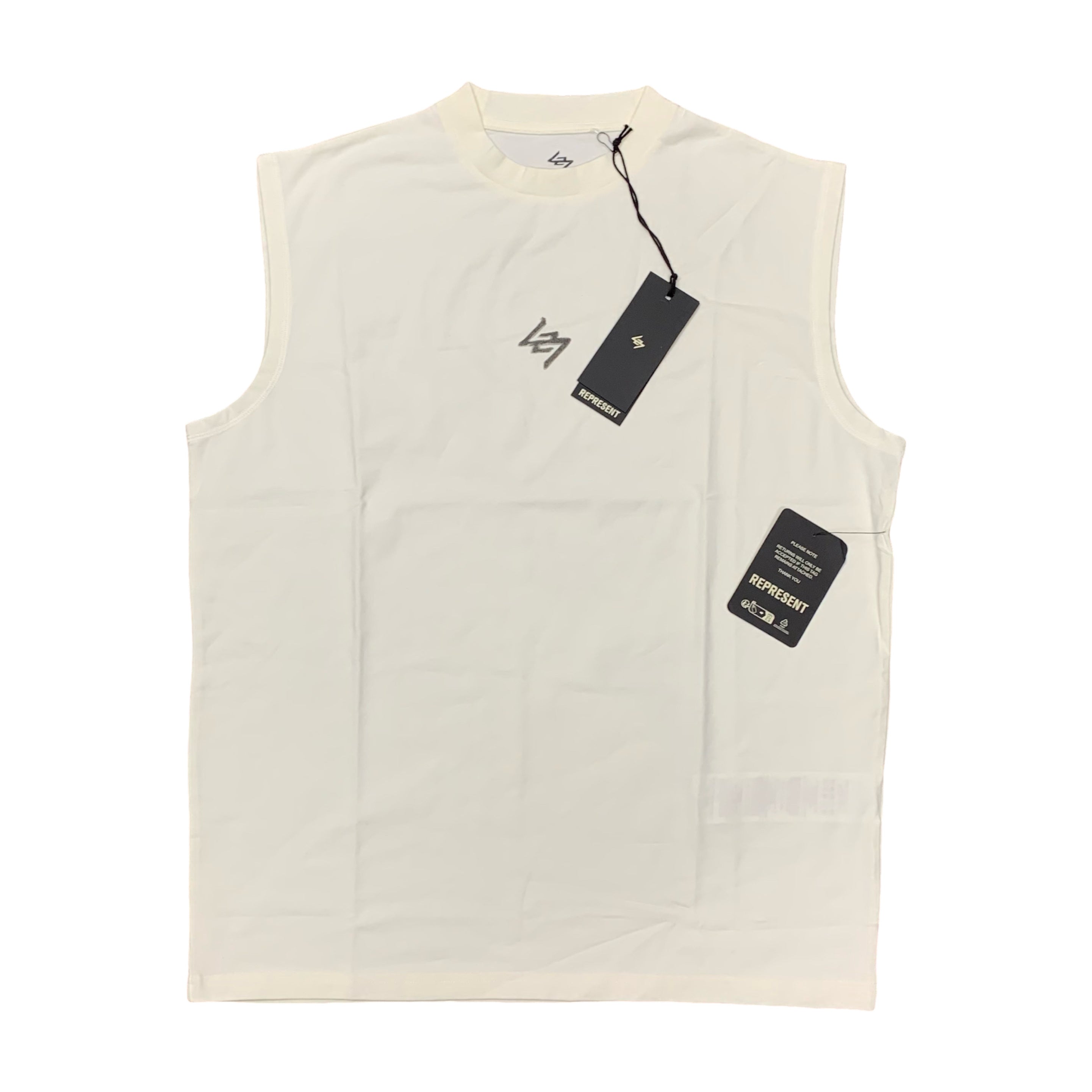 Represent XS Tank 247 Motion Oversized Flat White Tank Top