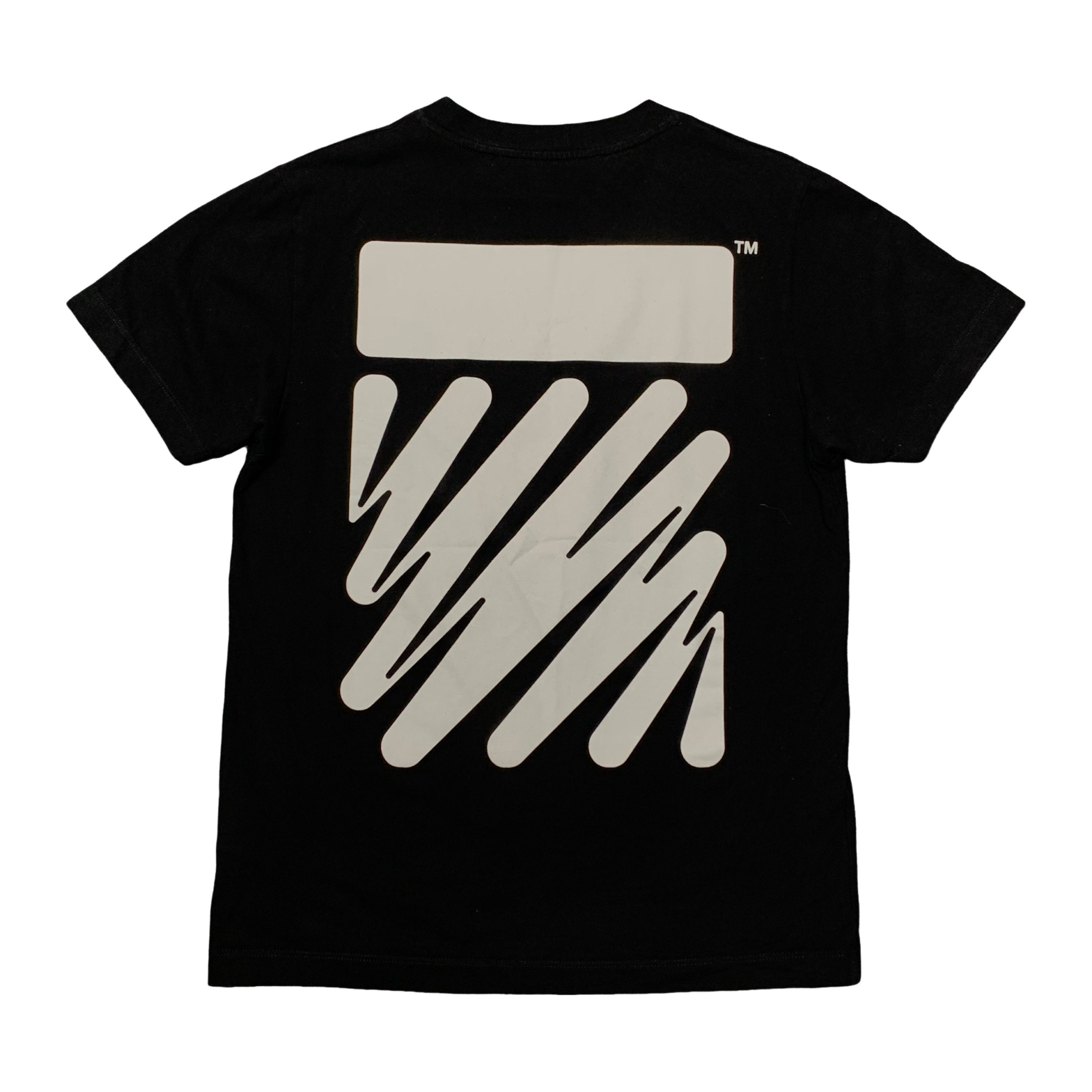 Off White Small Tee Diag Scribble Black T-Shirt Virgil Abloh