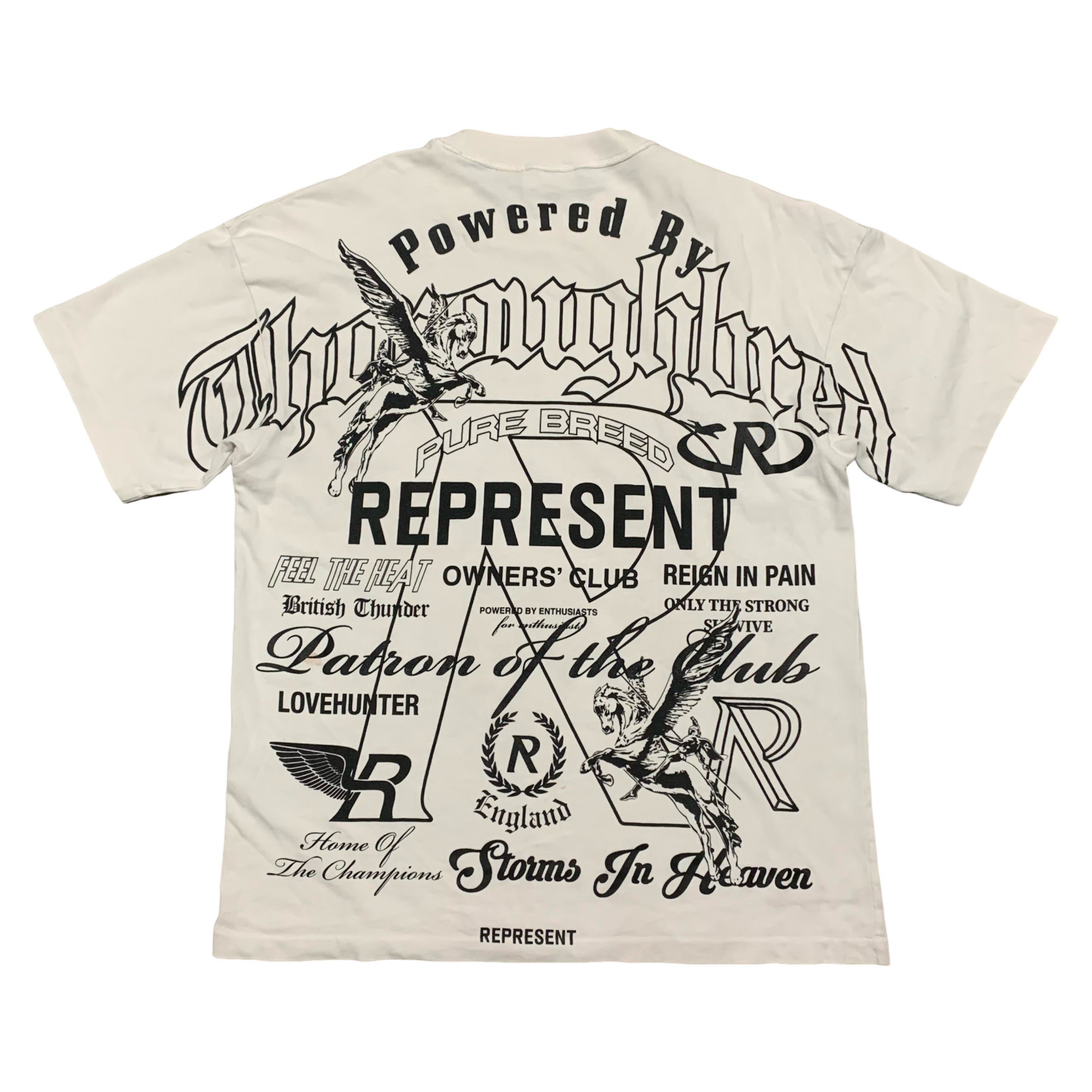 Represent XXS Monochrome Icons Flat White Tee