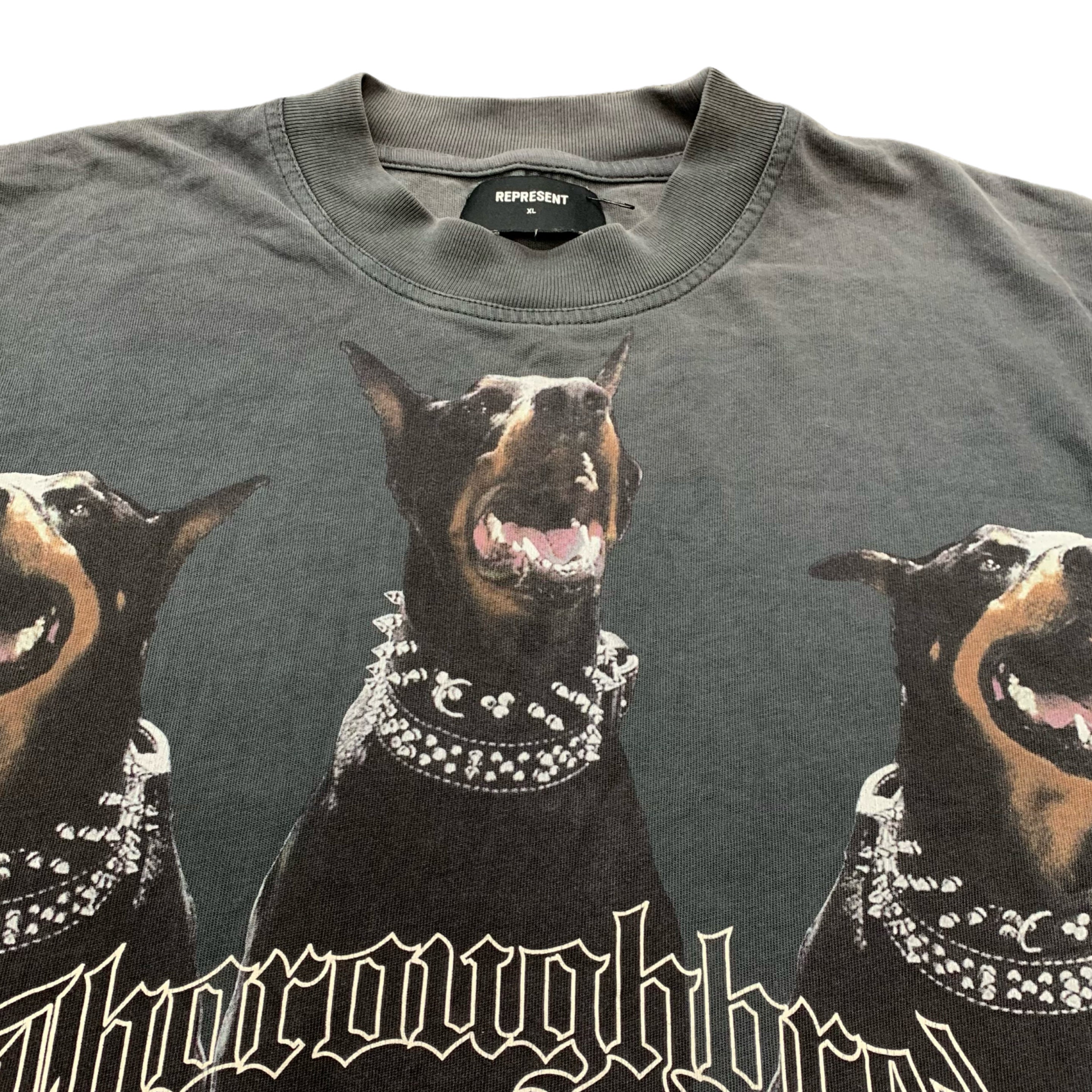 Represent XL Tee Thoroughbred Dog Vintage Black T-Shirt