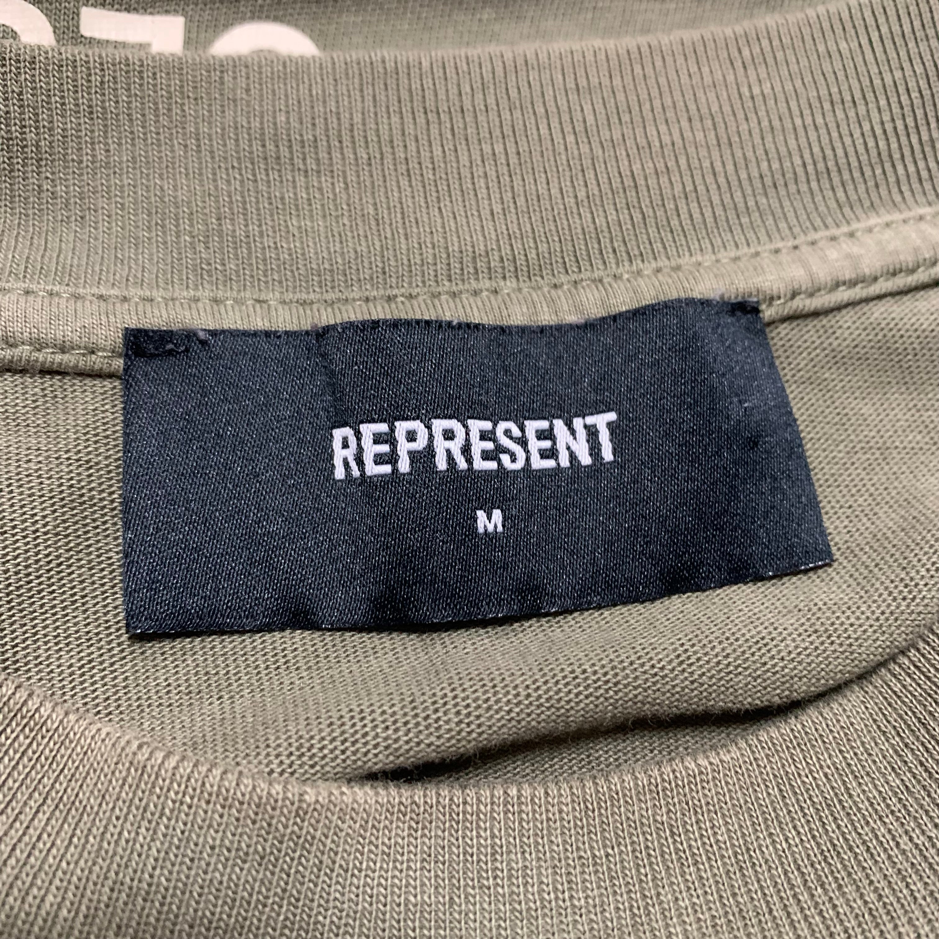 Represent Medium Owners Club Khaki Green Tee