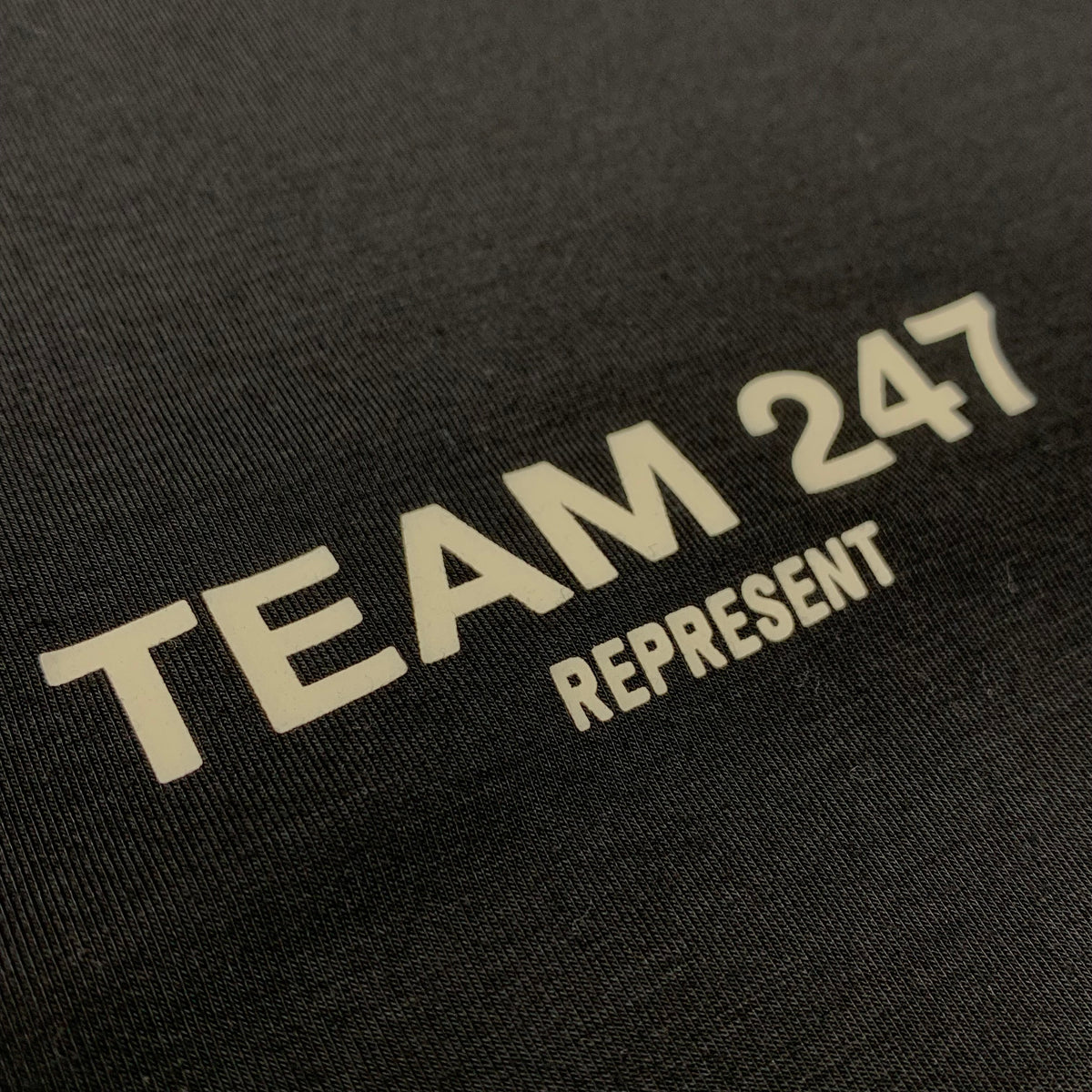 Represent Small Tee Team 247 Black Gym Top T-Shirt