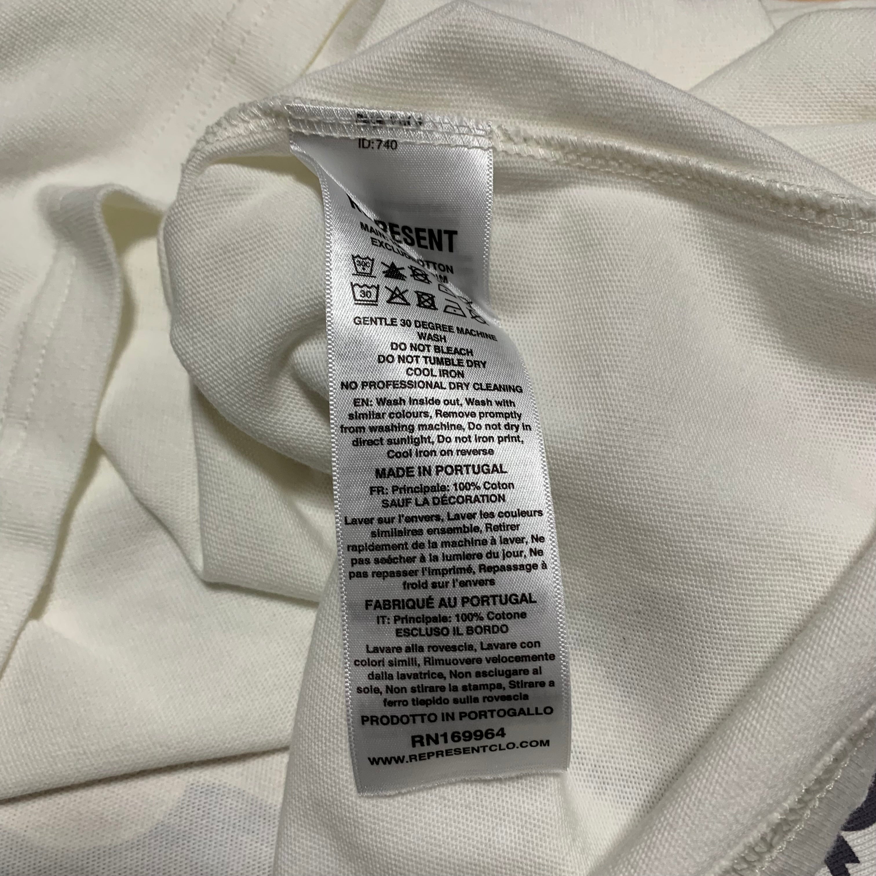 Represent Large Storms In Heaven Flat White Tee