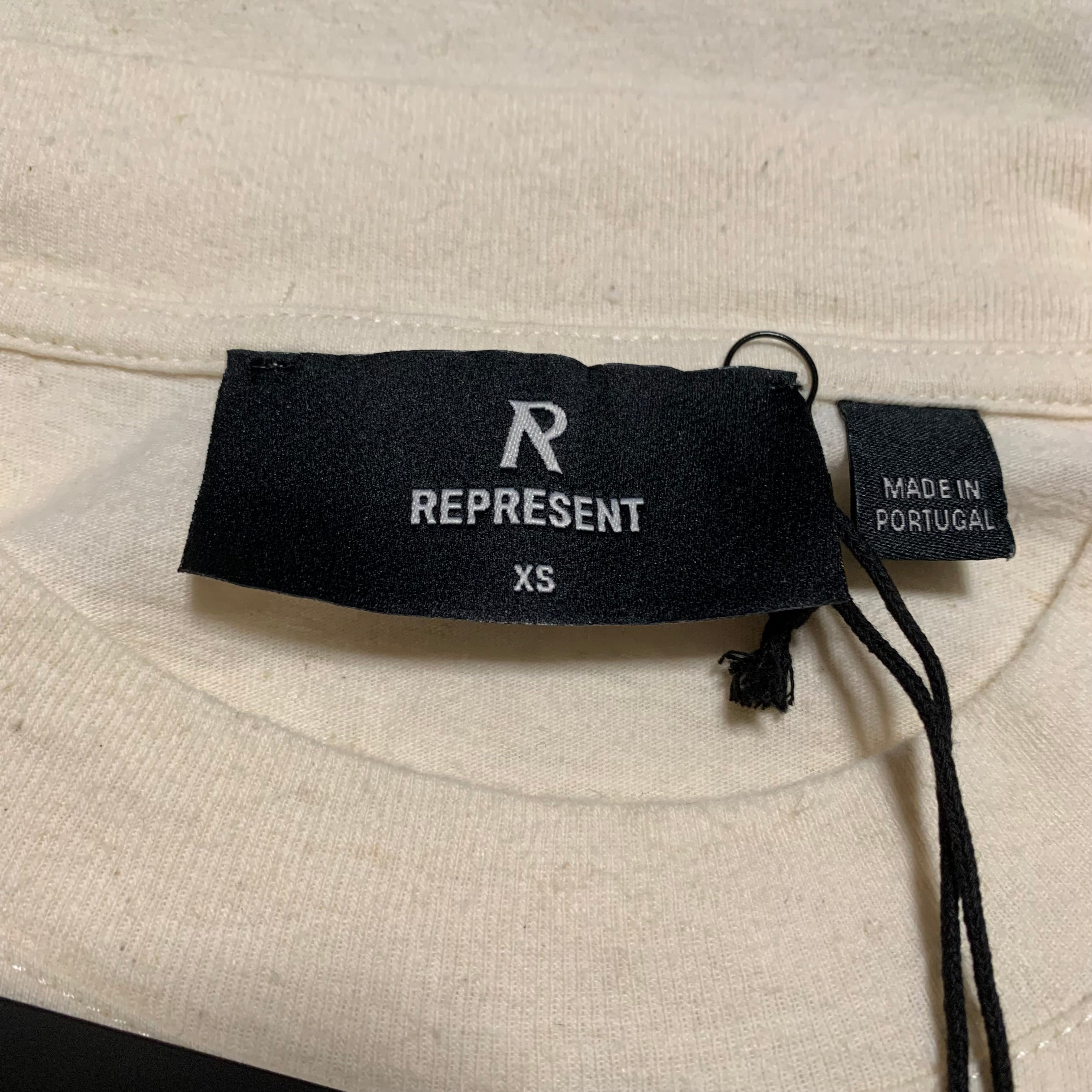 Represent XS Permanent Vaction Pocket Tee Antique White Tee