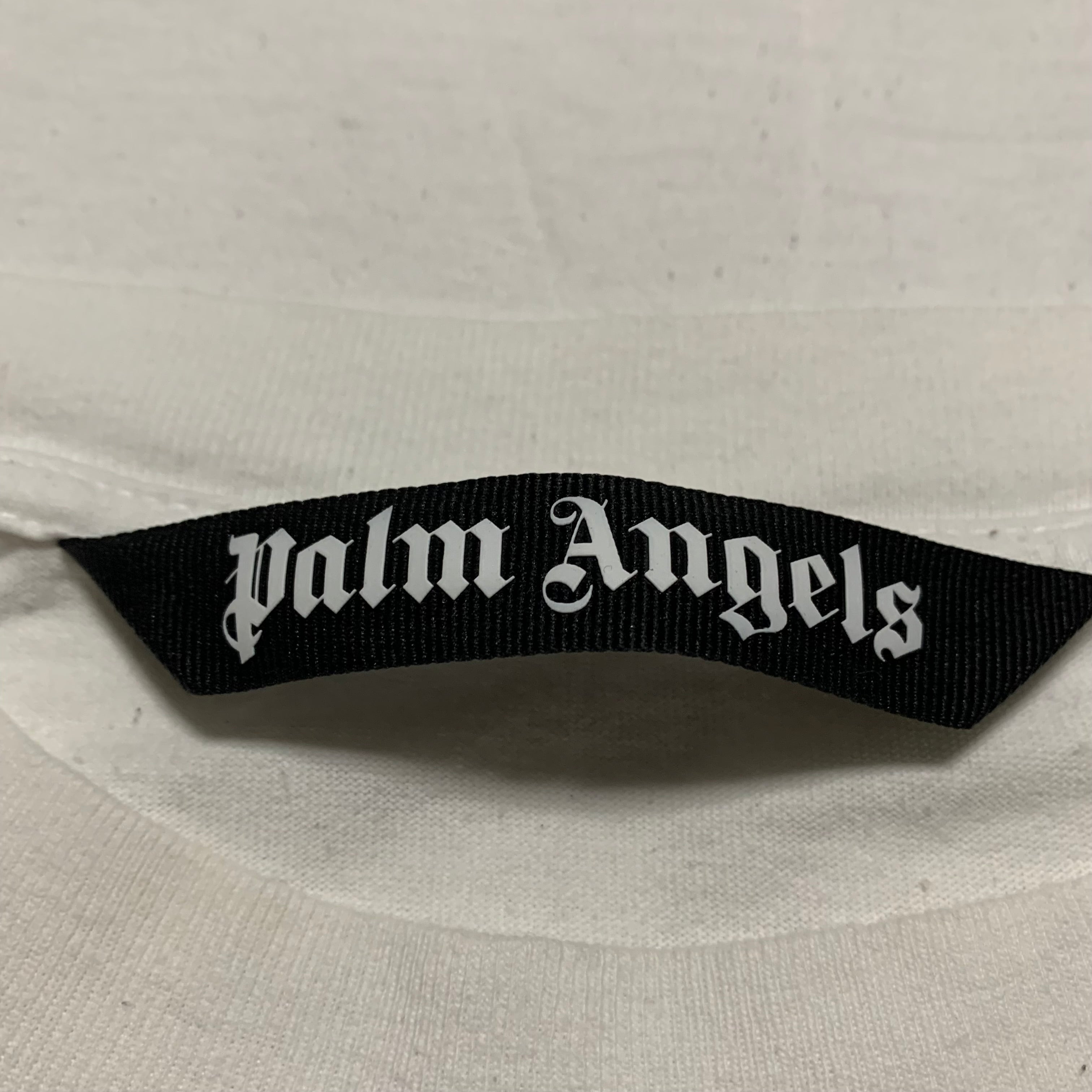 Palm Angels XXL Eagle Print White Tee