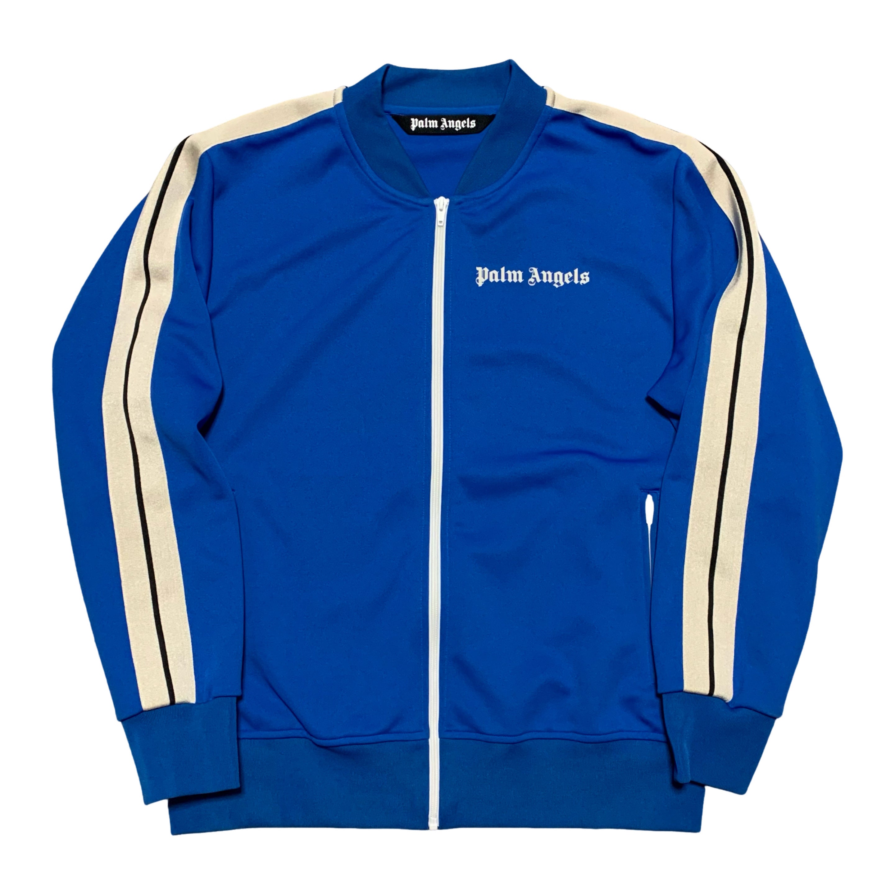 Palm Angels XL Track Jacket Electric Blue Zipped Bomber Classic 2022