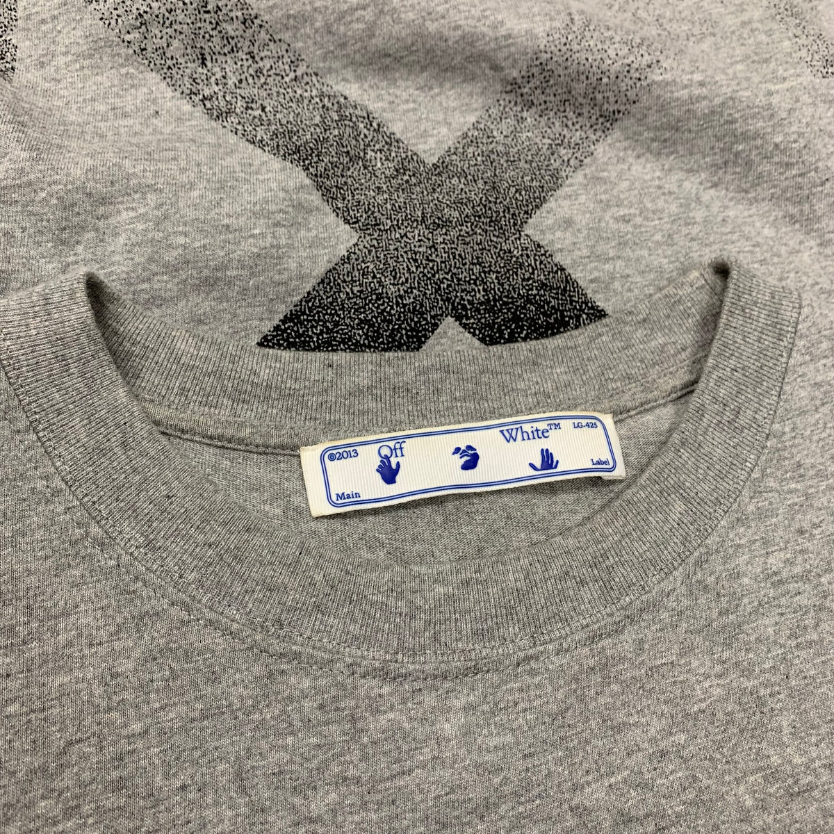 Off White Medium Tee Degrade Arrows Grey T-Shirt Virgil Abloh