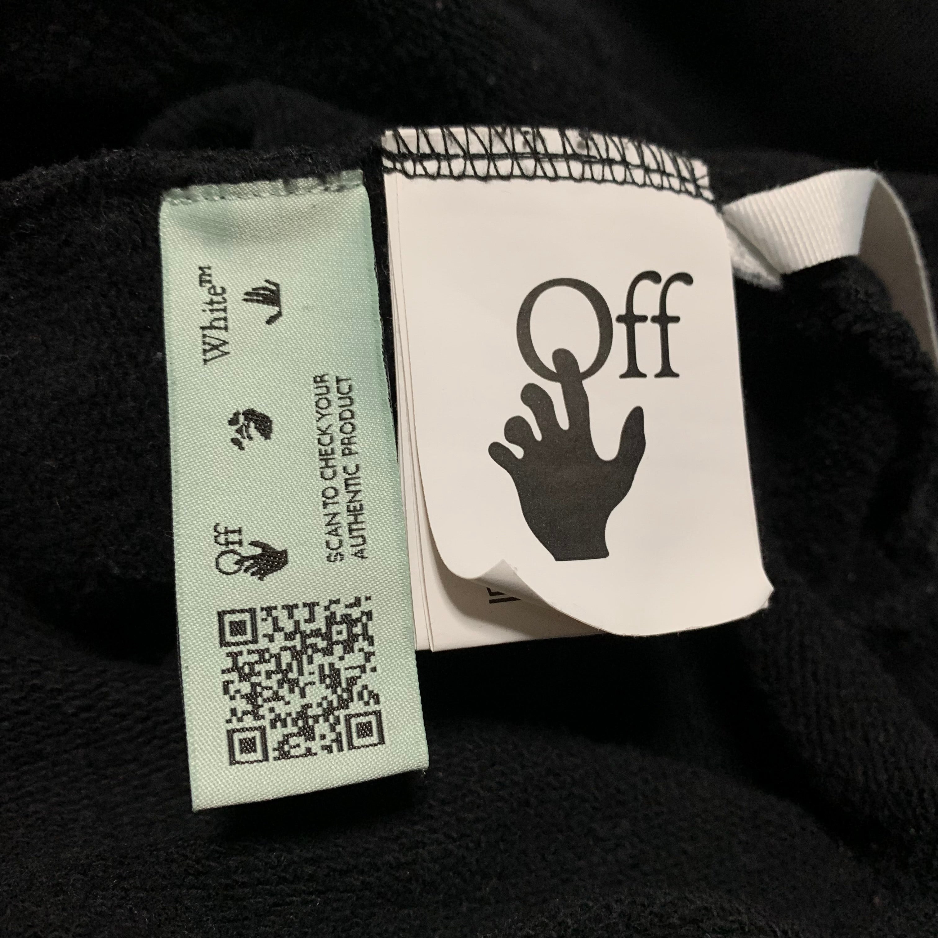 Off White Small Caravaggio Arrows Black Sweater Sweatshirt Crewneck Virgil Abloh