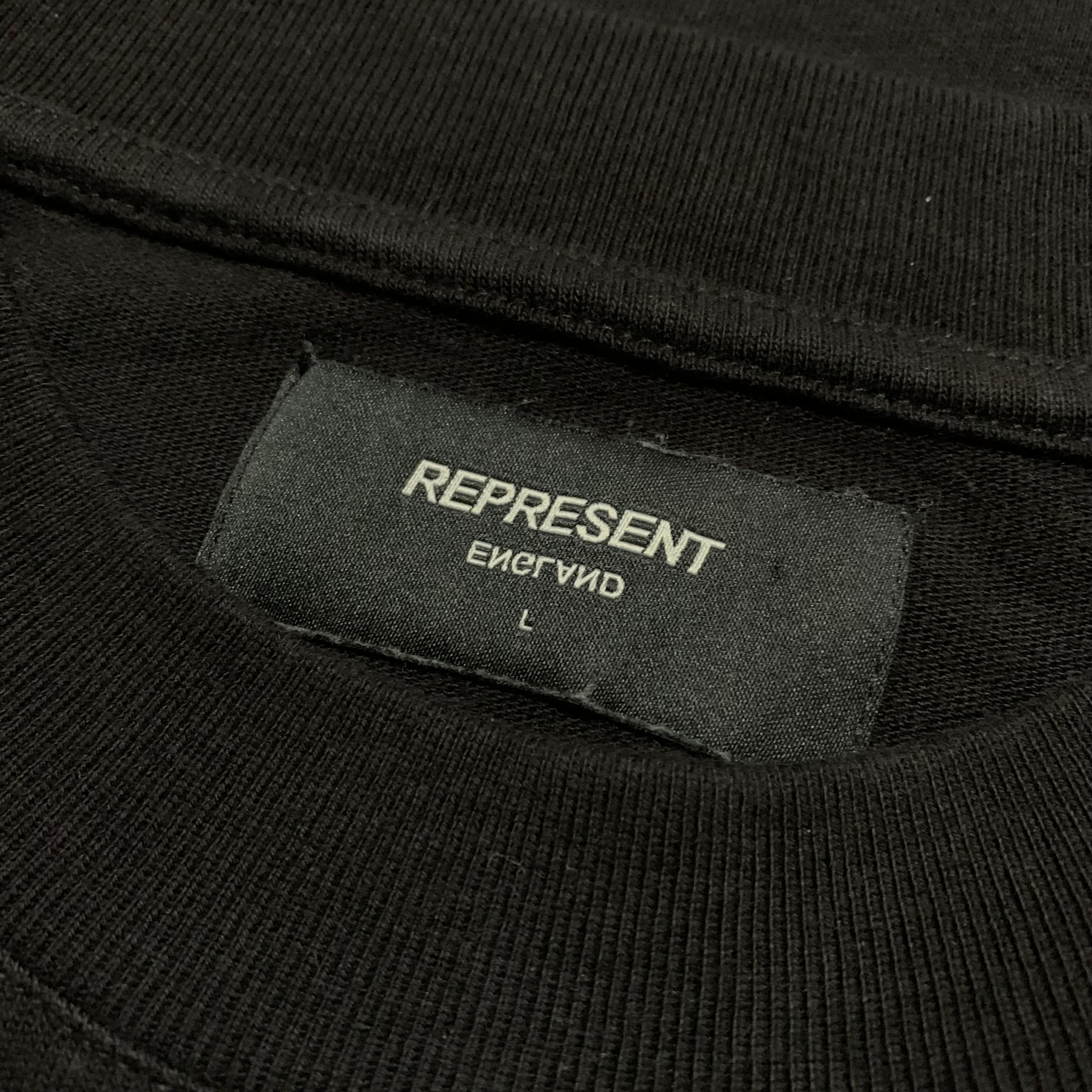 Represent Large Logo Jet Black Tee