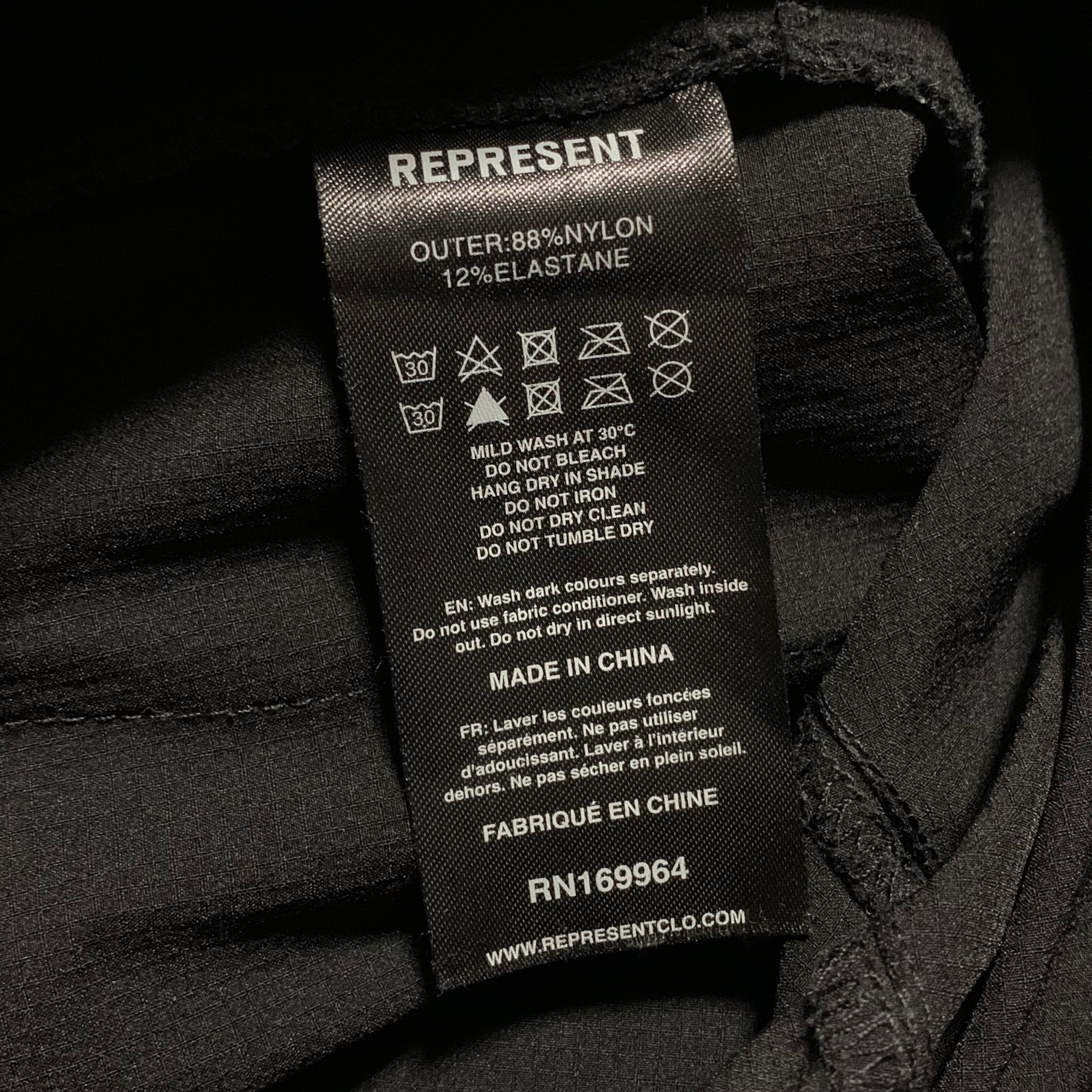 Represent XS 247 Black Pants Track Pant Bottoms