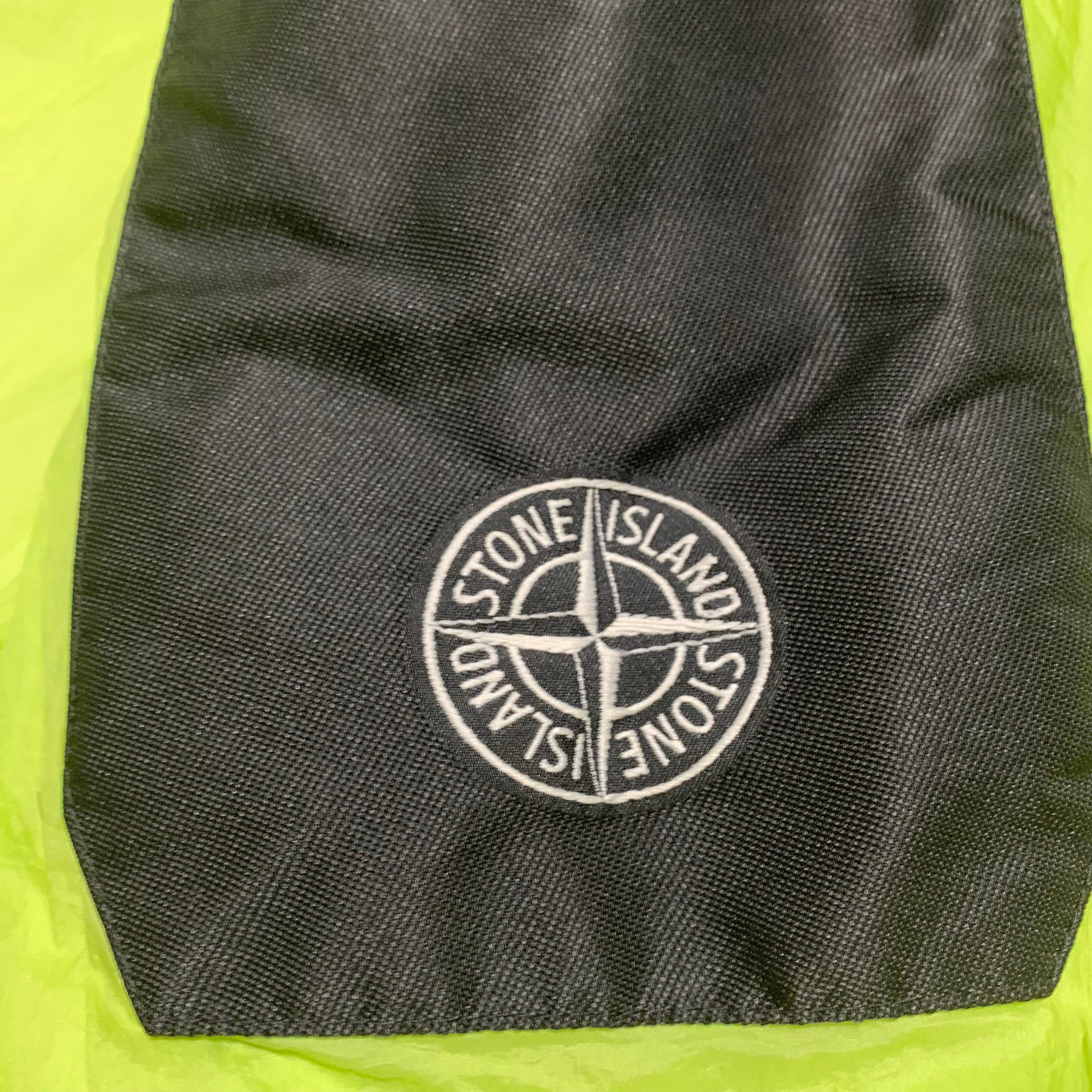 Stone Island Medium Lime Green Garment Dyed Crinkle Reps NY Jacket 2019