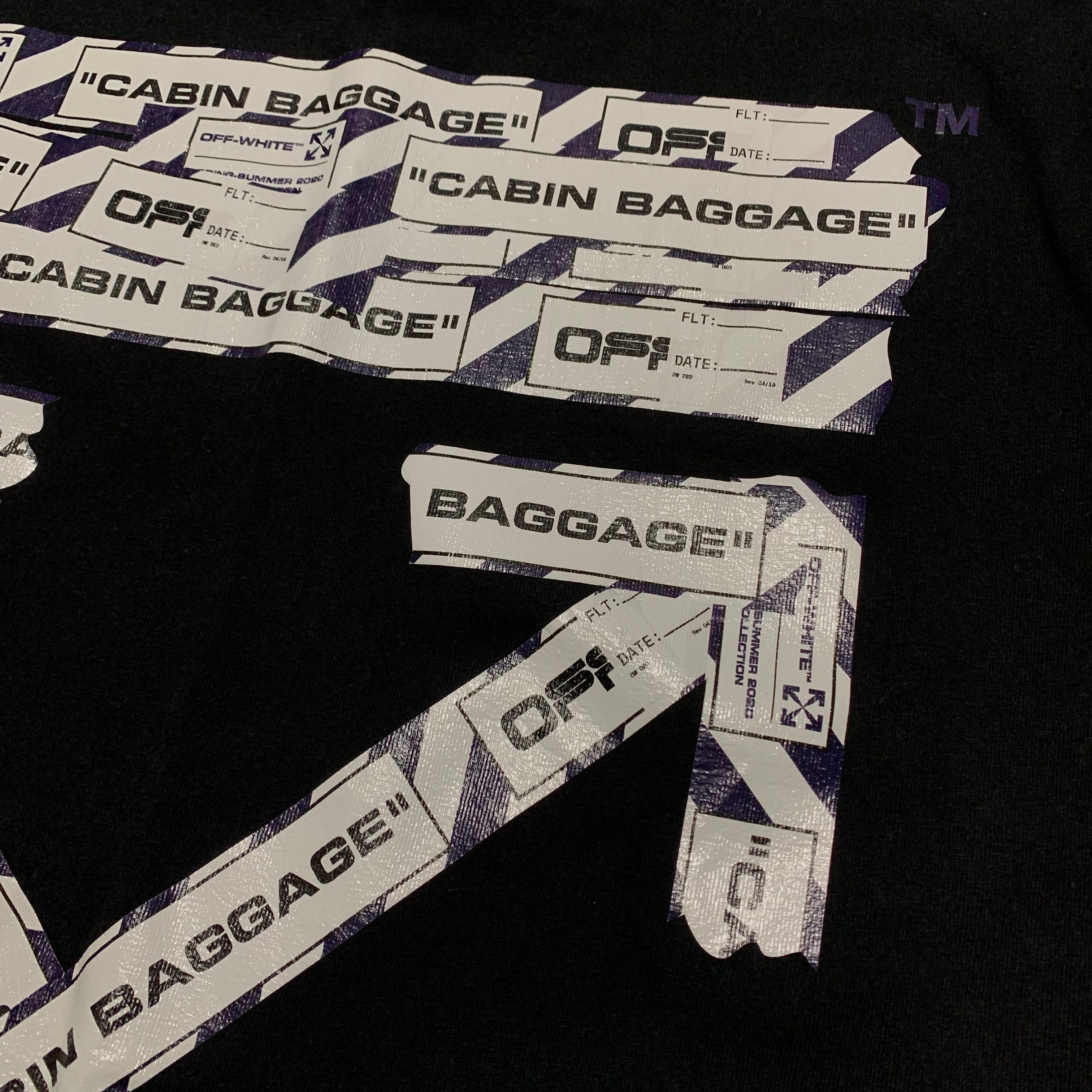 Off White Small Airport Arrows Black Tee Virgil Abloh