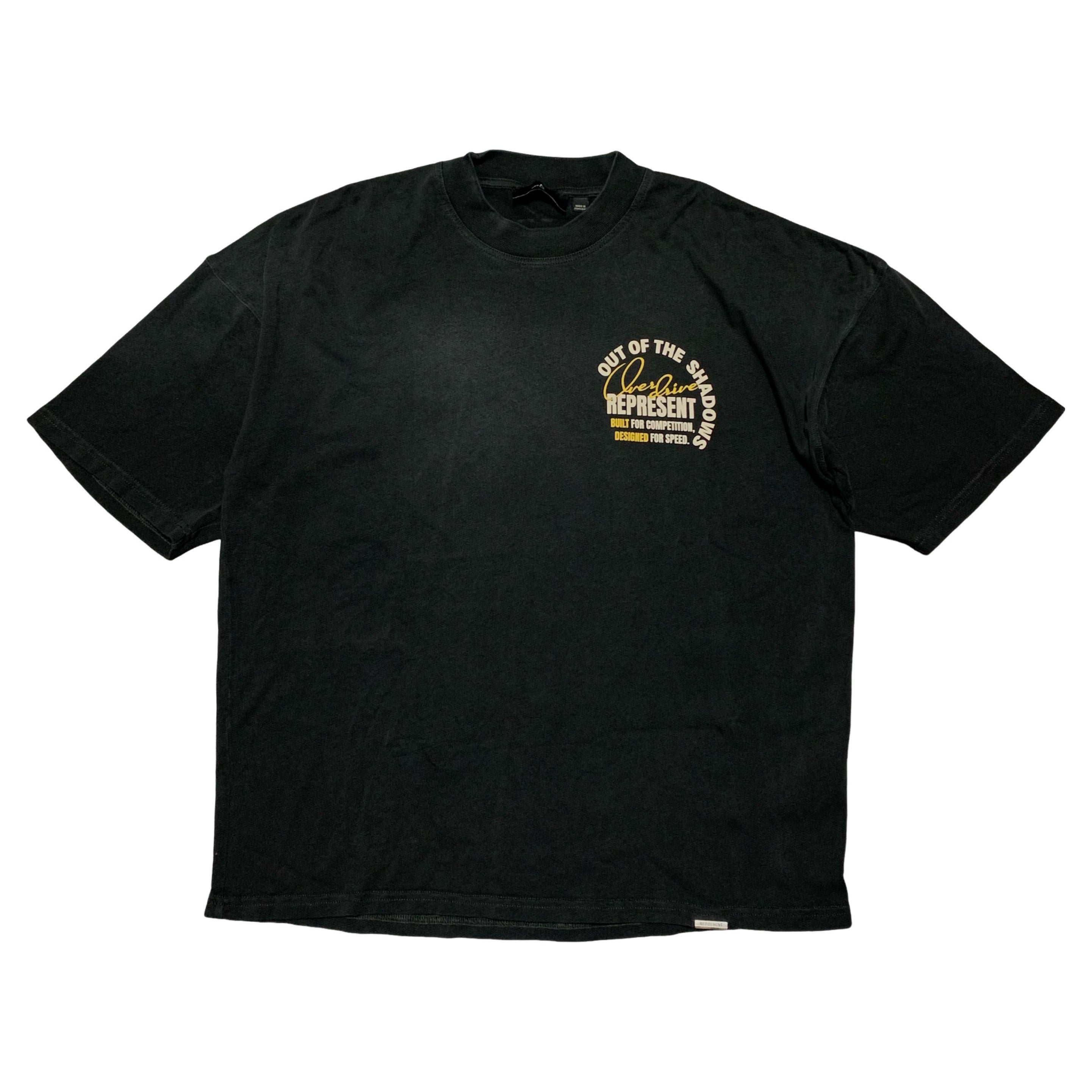 Represent Small Out Of The Shadows Stained Black Tee
