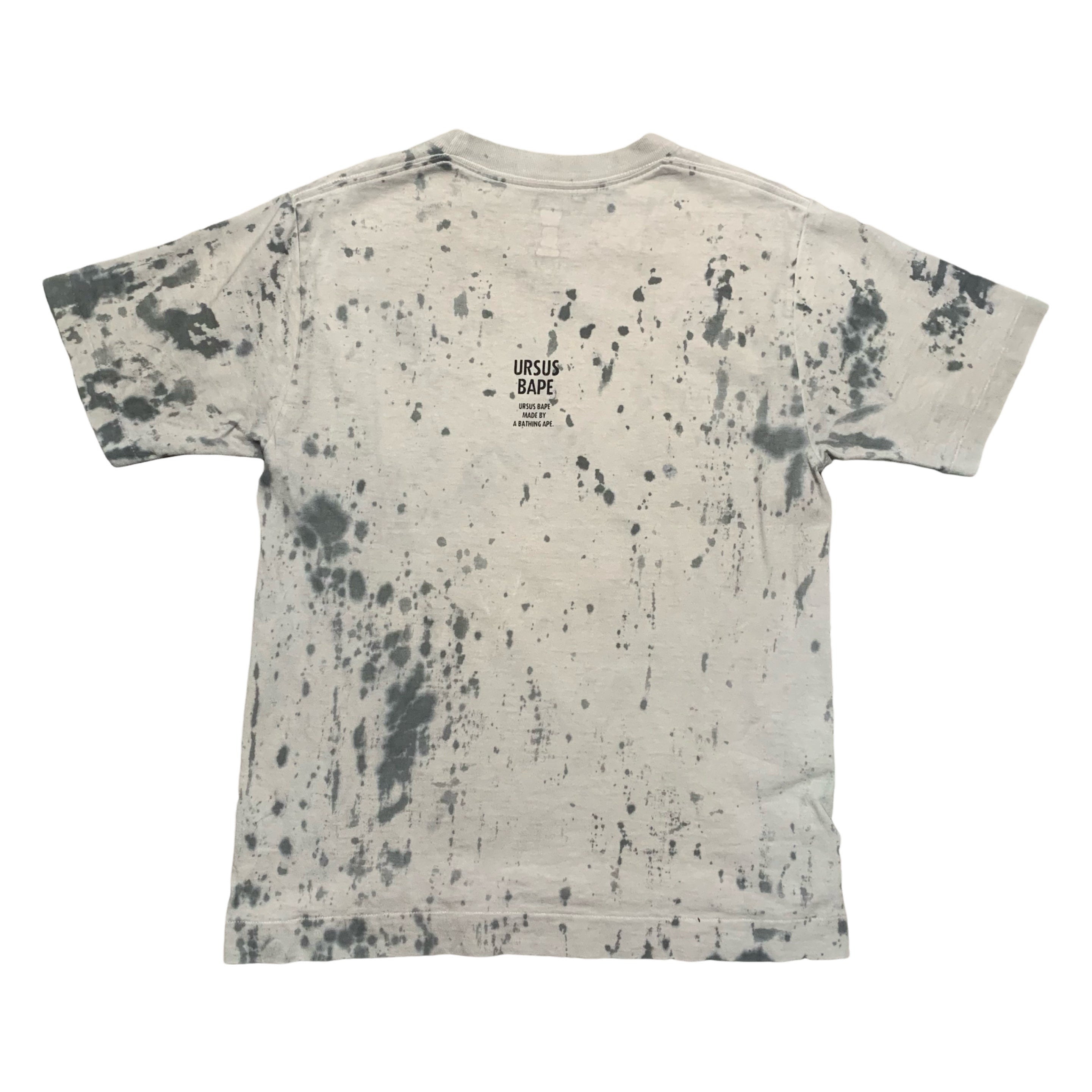 Bape Small Quote Graphic Garment Dyed White Tee A Bathing Ape