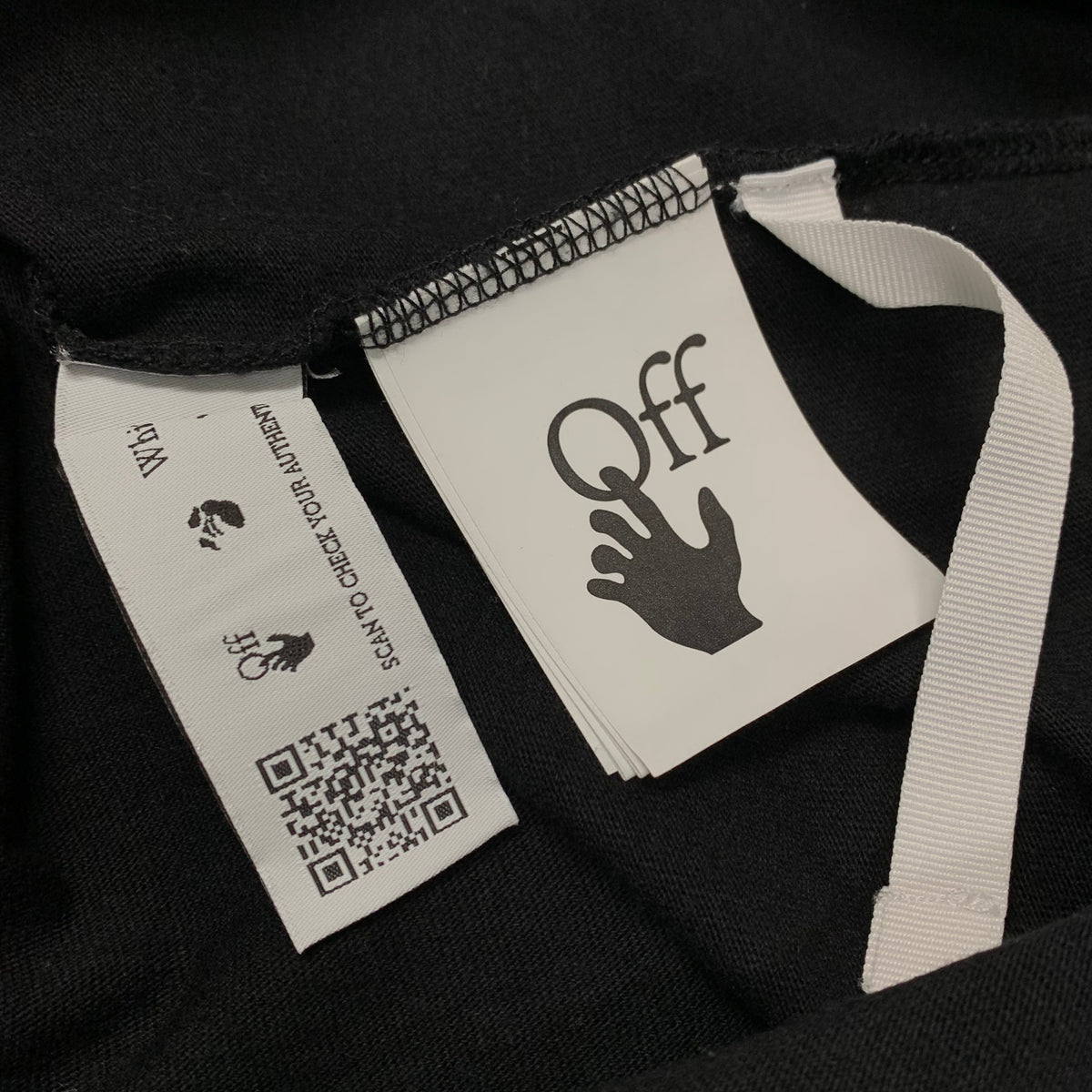 Off White Large Tee Caravaggio Painting Arrows White T-Shirt Virgil Abloh
