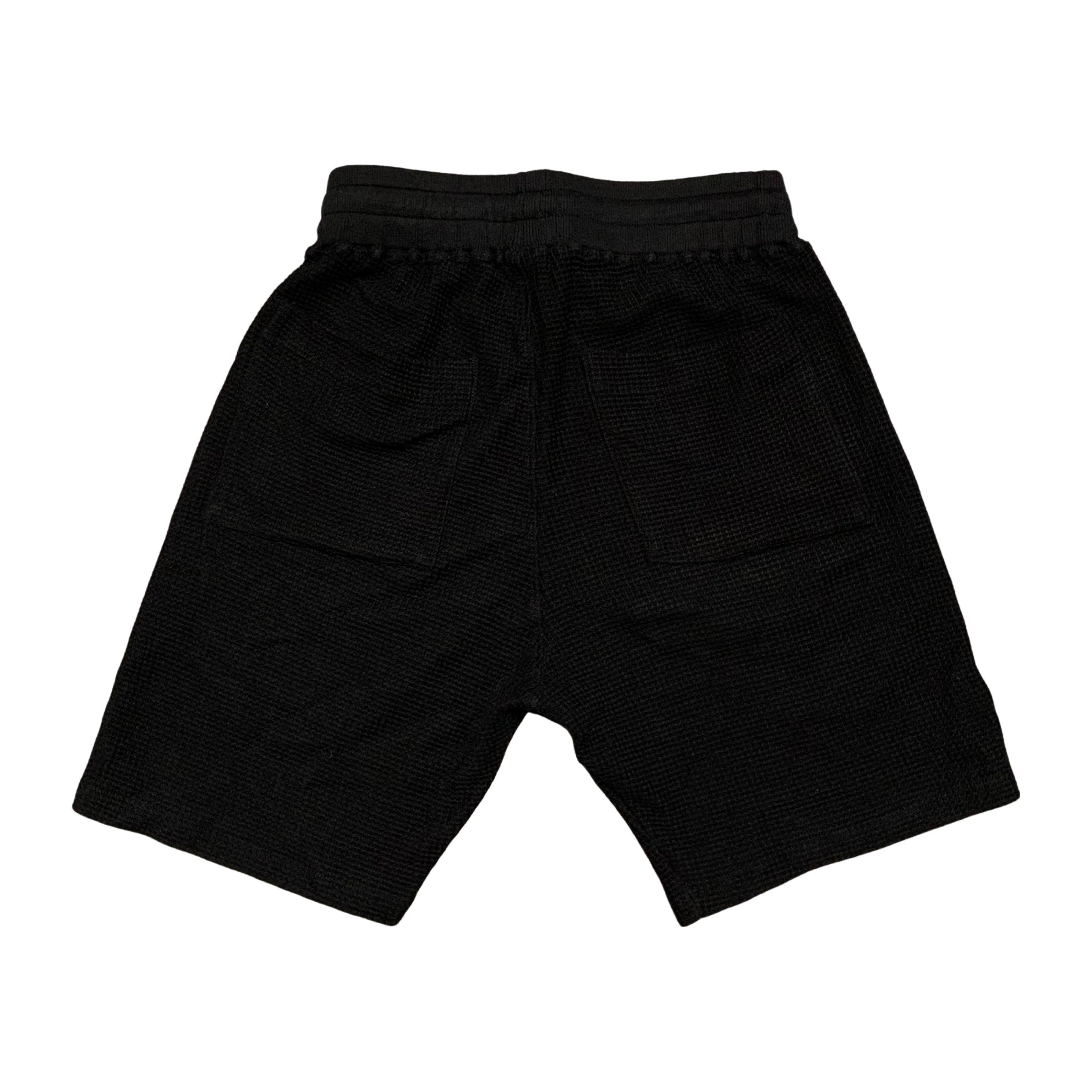 Represent Medium Shorts Black Waffle Shorts Bottoms