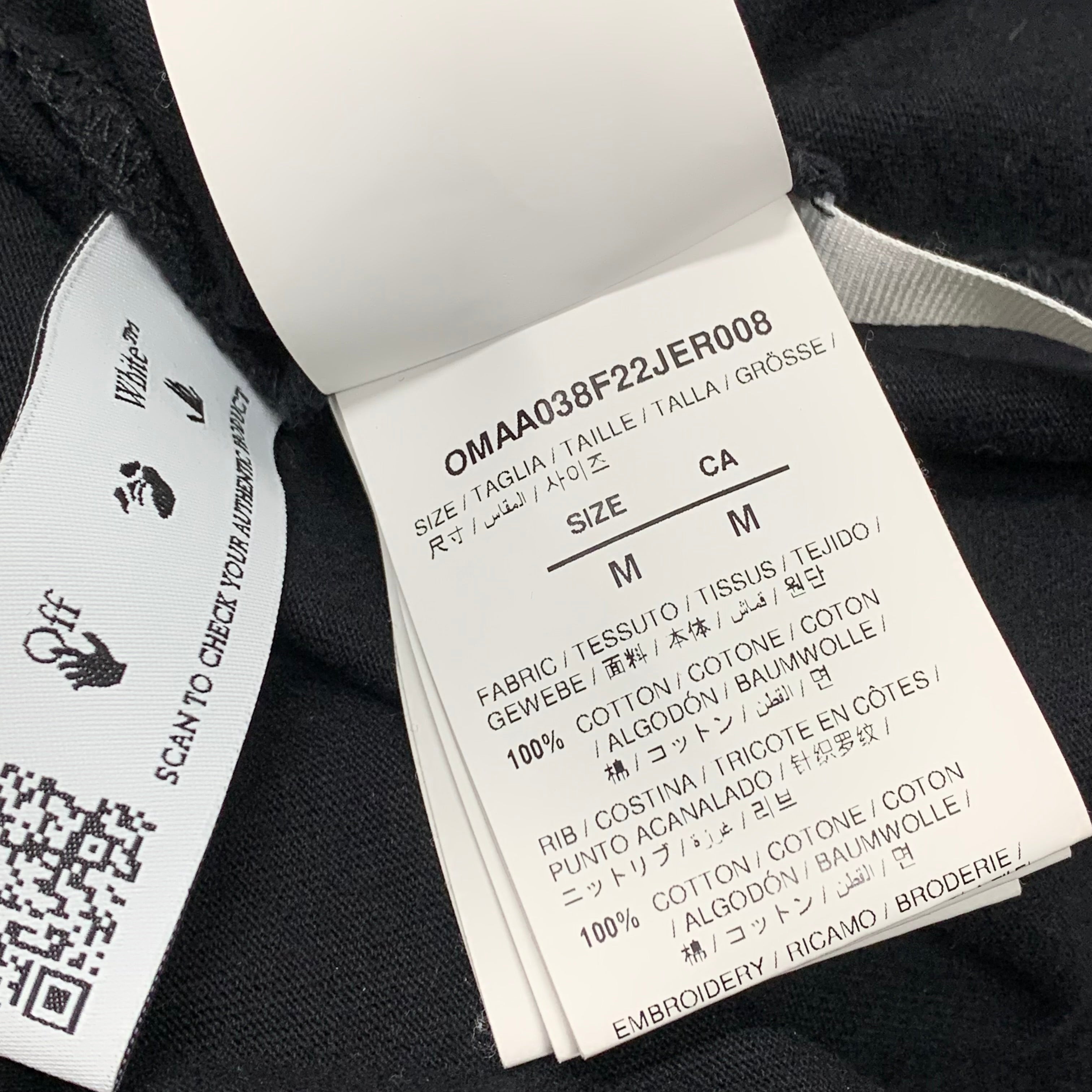 Off White Medium Tee Alien Arrows Black T-Shirt Virgil Abloh