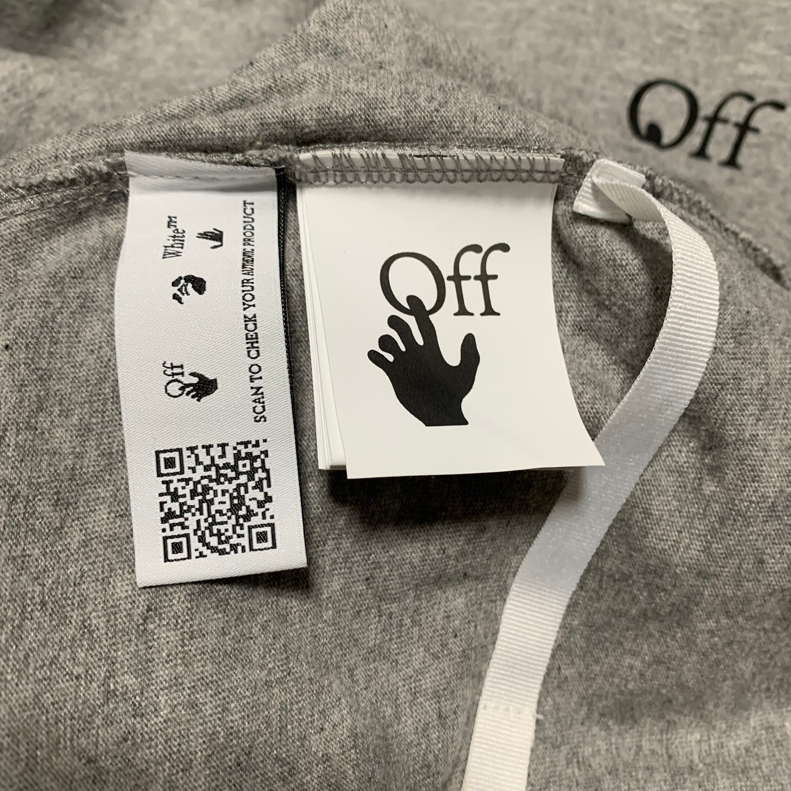 Off White Medium Degrade Arrows Grey Tee Virgil Abloh