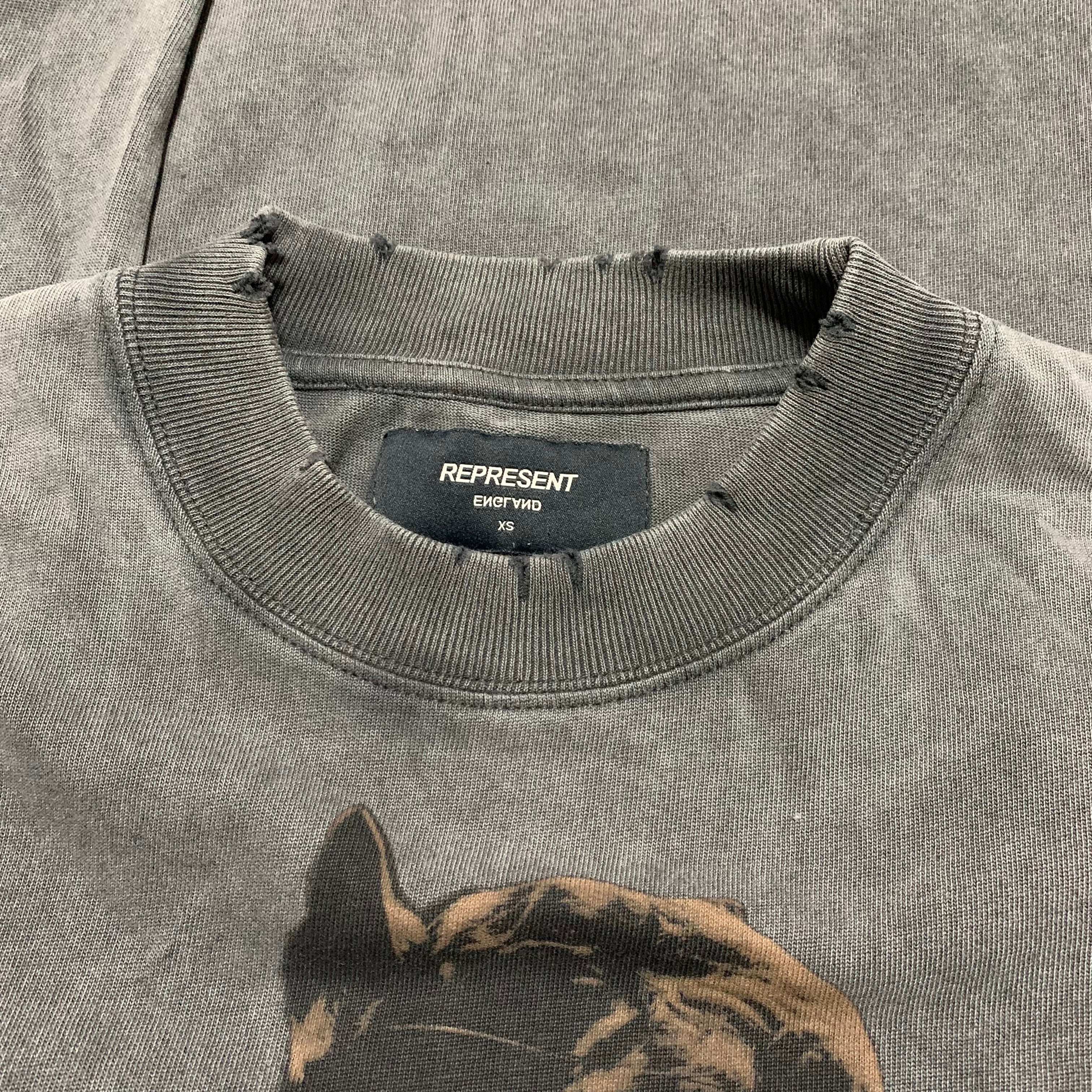 Represent XS Terrier Eagle Vintage Grey Tee