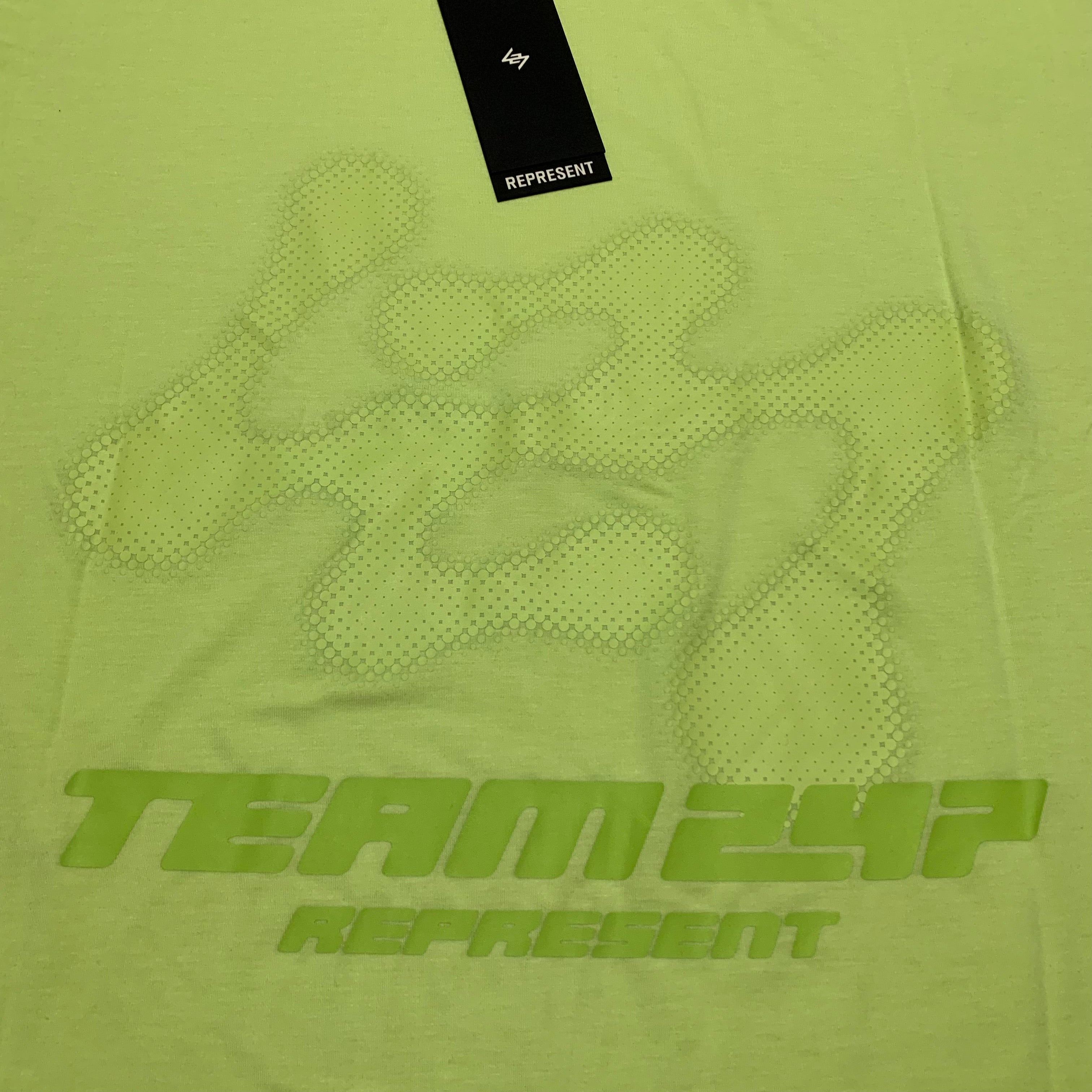 Represent XS 247 Future Terrains Oversized Tee Shadow Lime Green