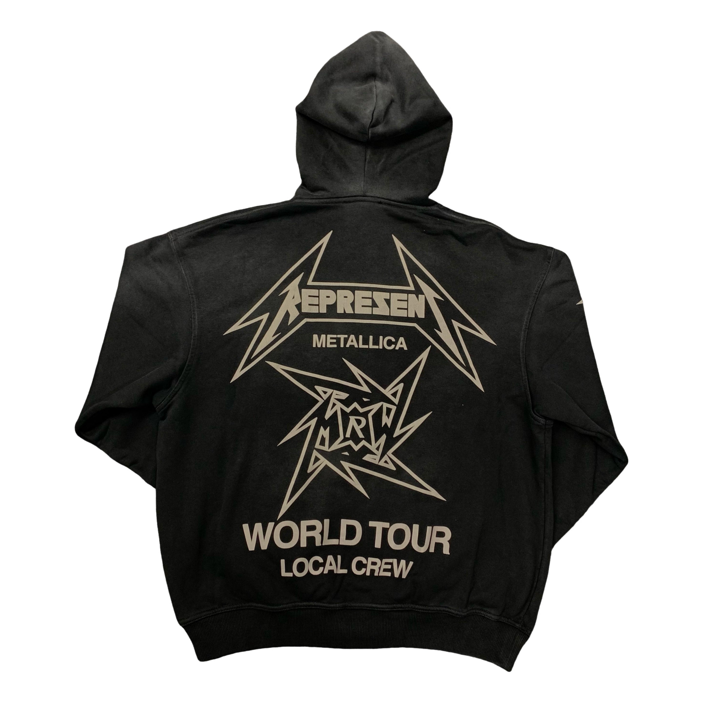 Represent XS Hoodie Metallica Stained Black Zip Hoodie 40th Anniversary