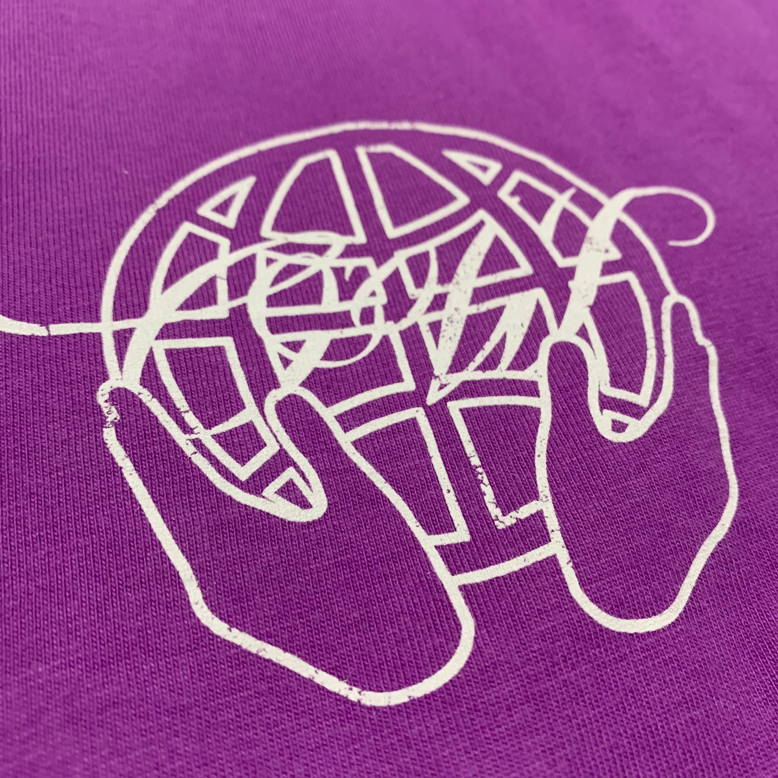 Off White Medium Hand Arrow Purple Tee Virgil Abloh