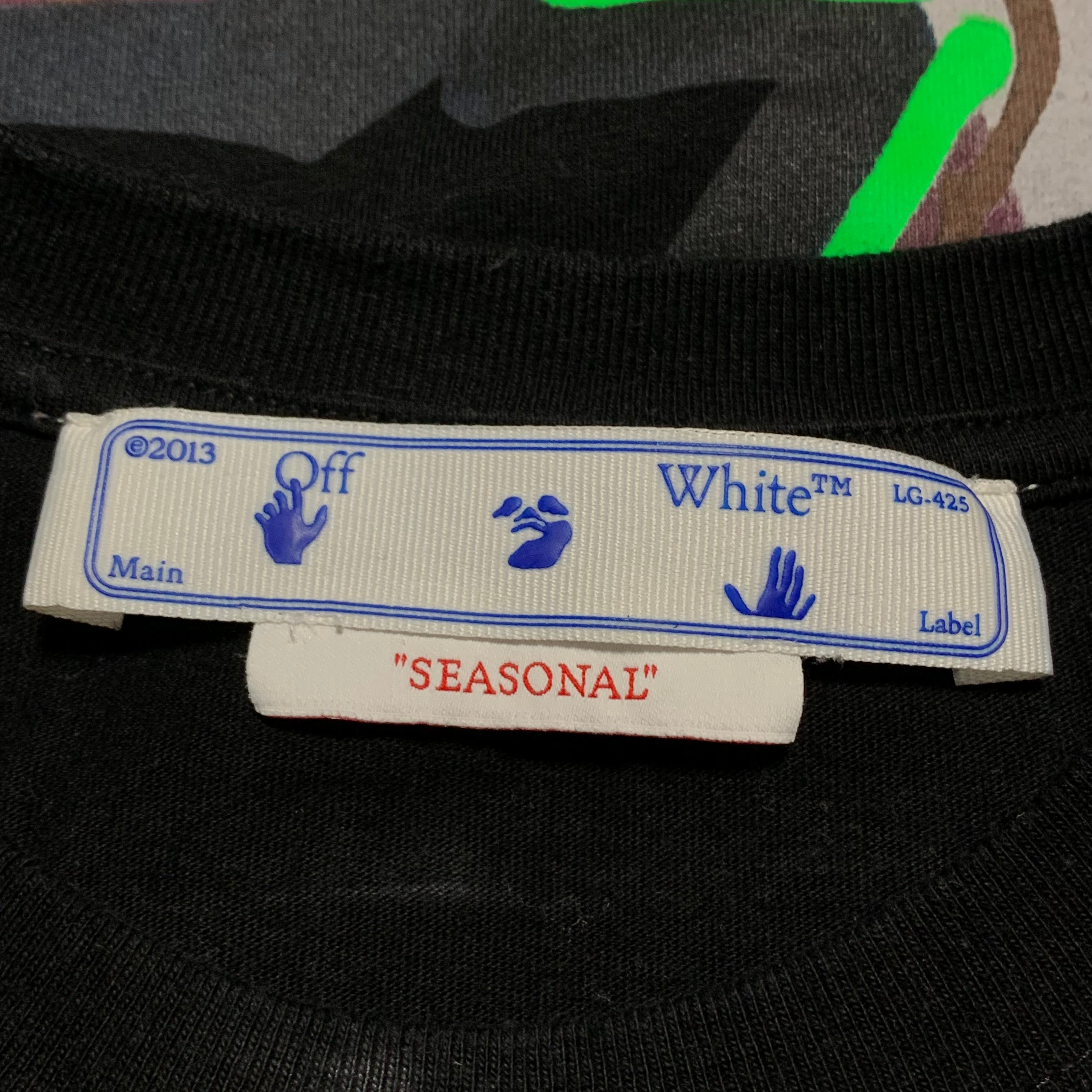 Off White Medium Neen Arrow Skate Black Tee Virgil Abloh