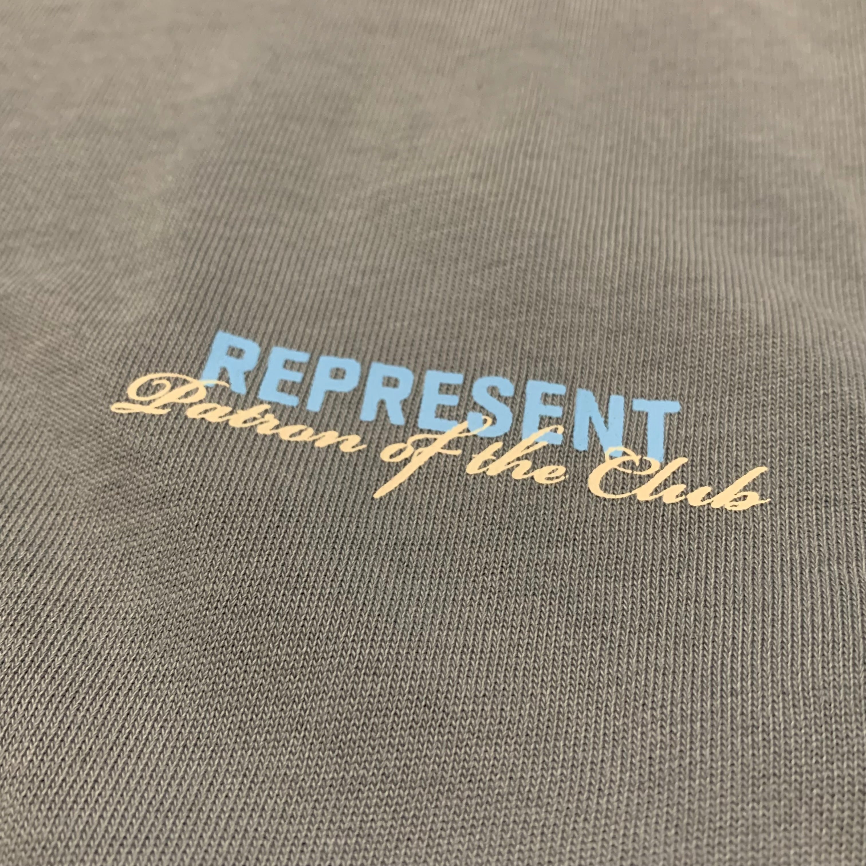 Represent XL Patron Of The Club Buttercream Powder Blue Tee