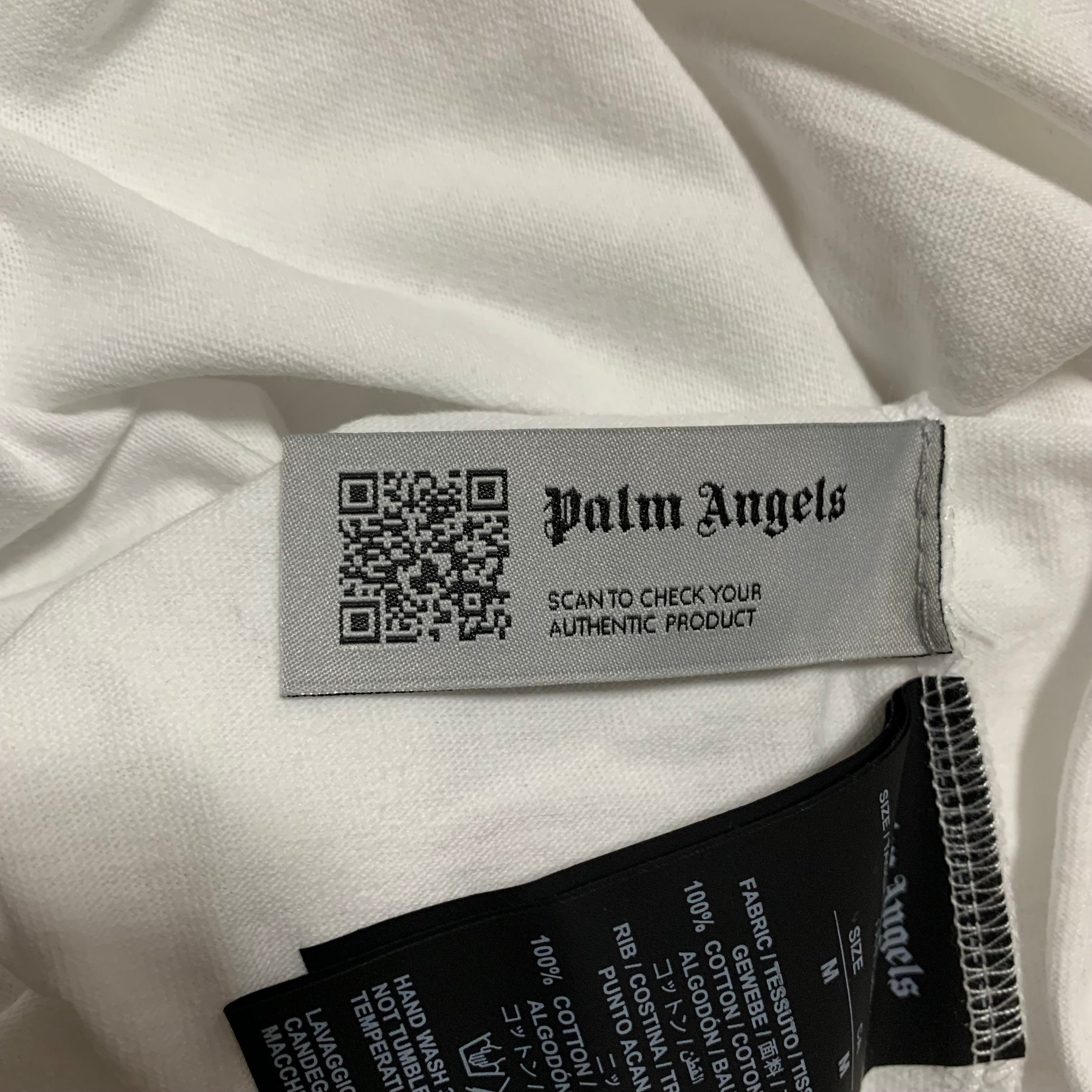 Palm Angels Medium Tokyo Sprayed White Tee