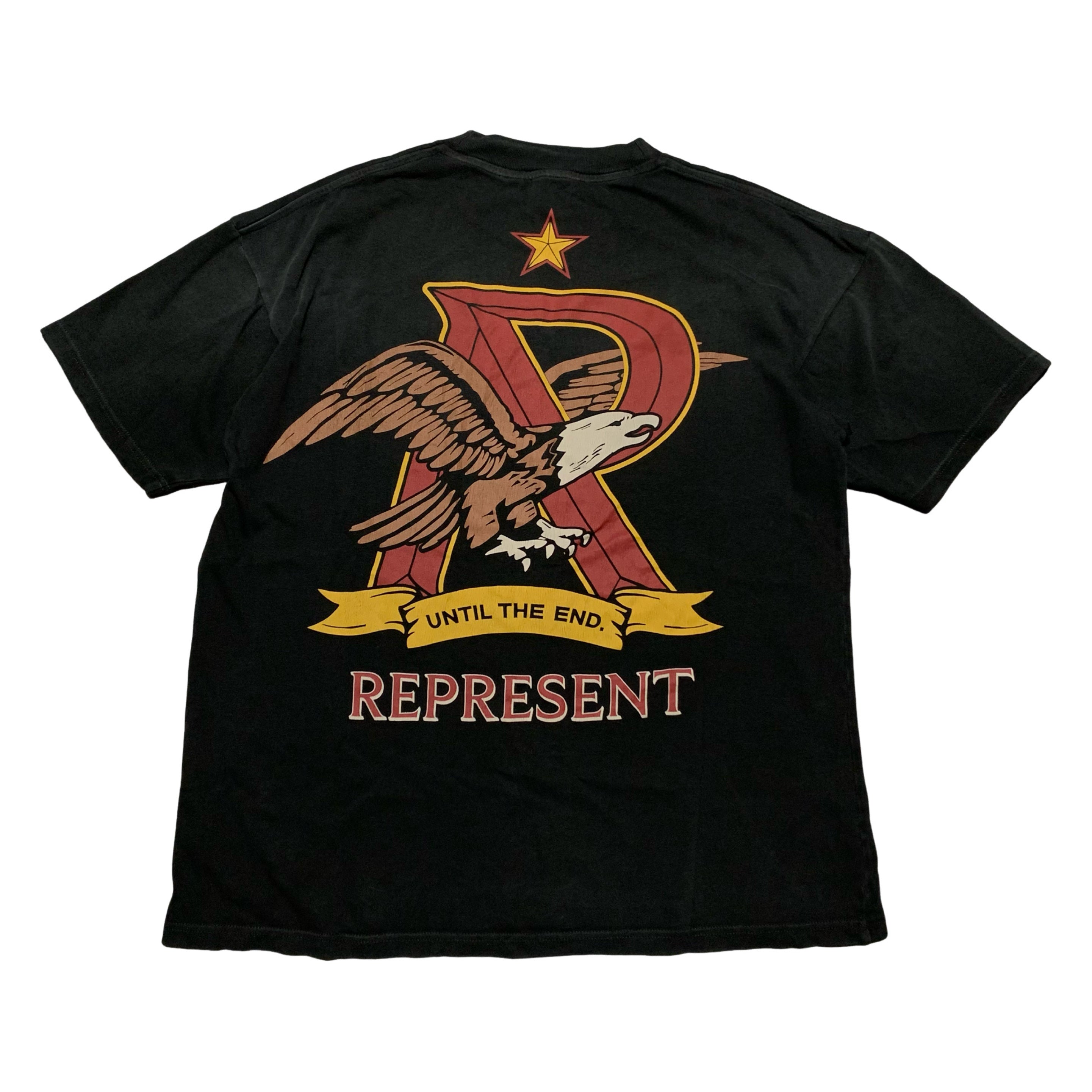 Represent XS End Eagle Stained Black Tee