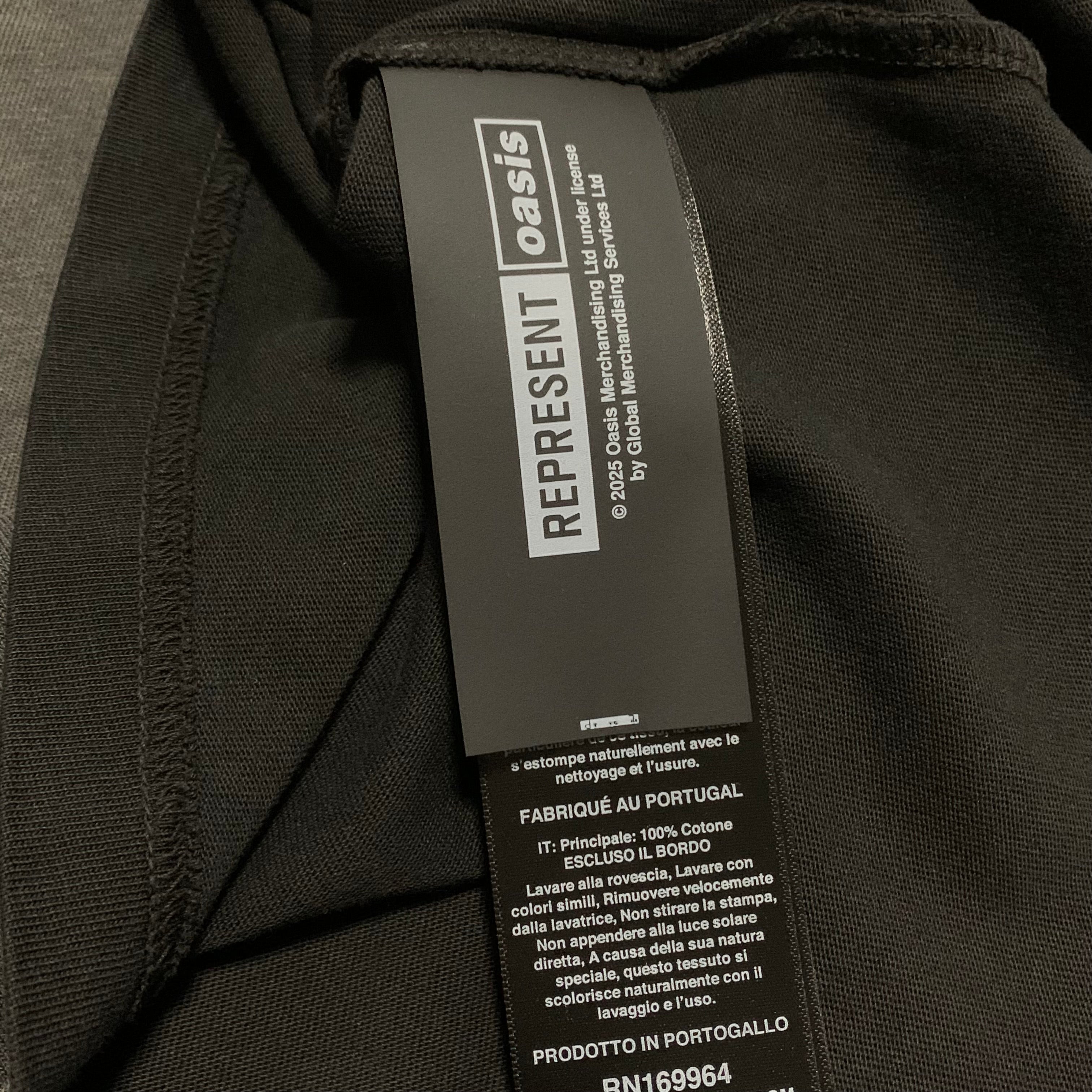 Represent XL Oasis Owners Club Stained Black Tee