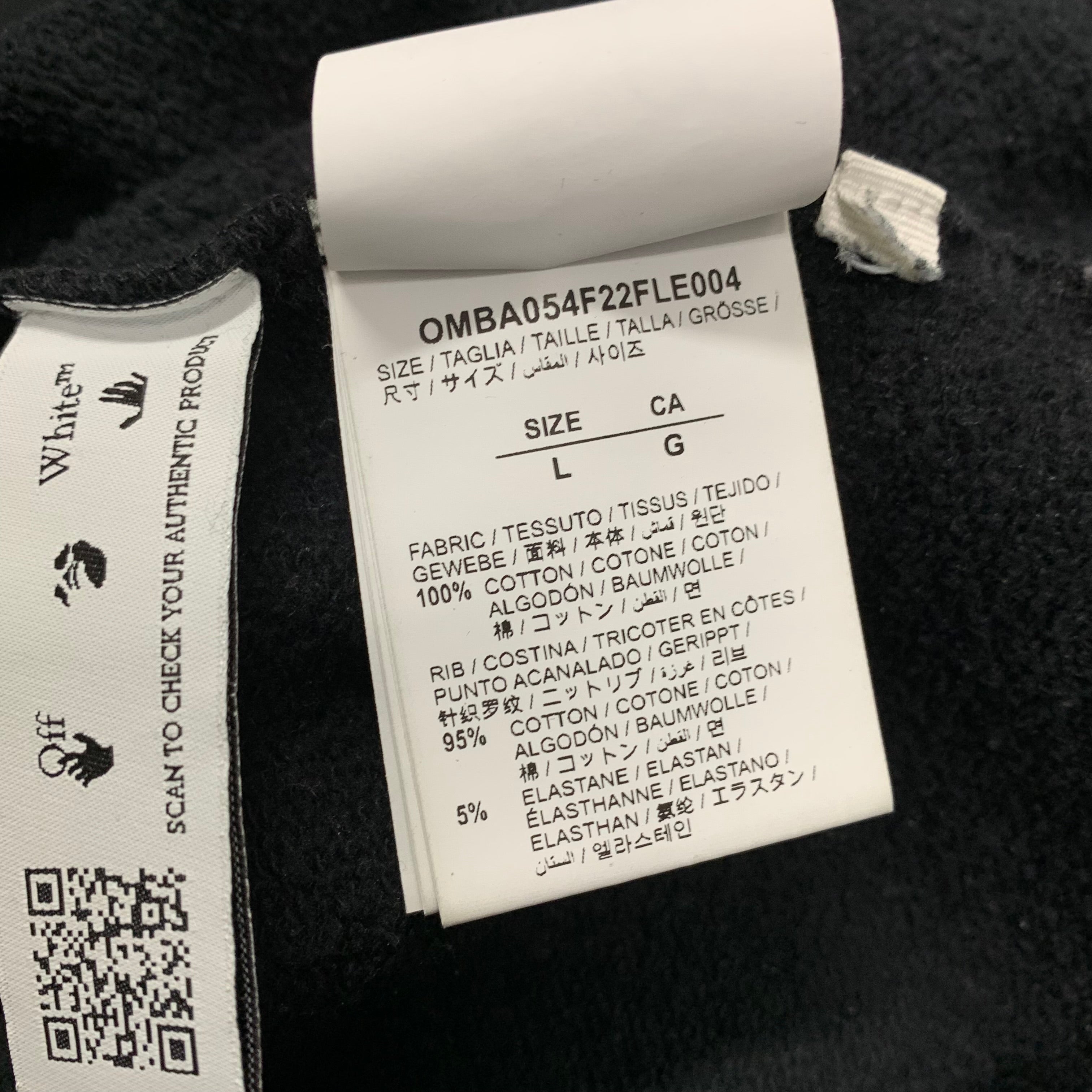 Off White Large Sweatshirt Paint Arrows Skate Black Sweatshirt Crewneck Virgil Abloh