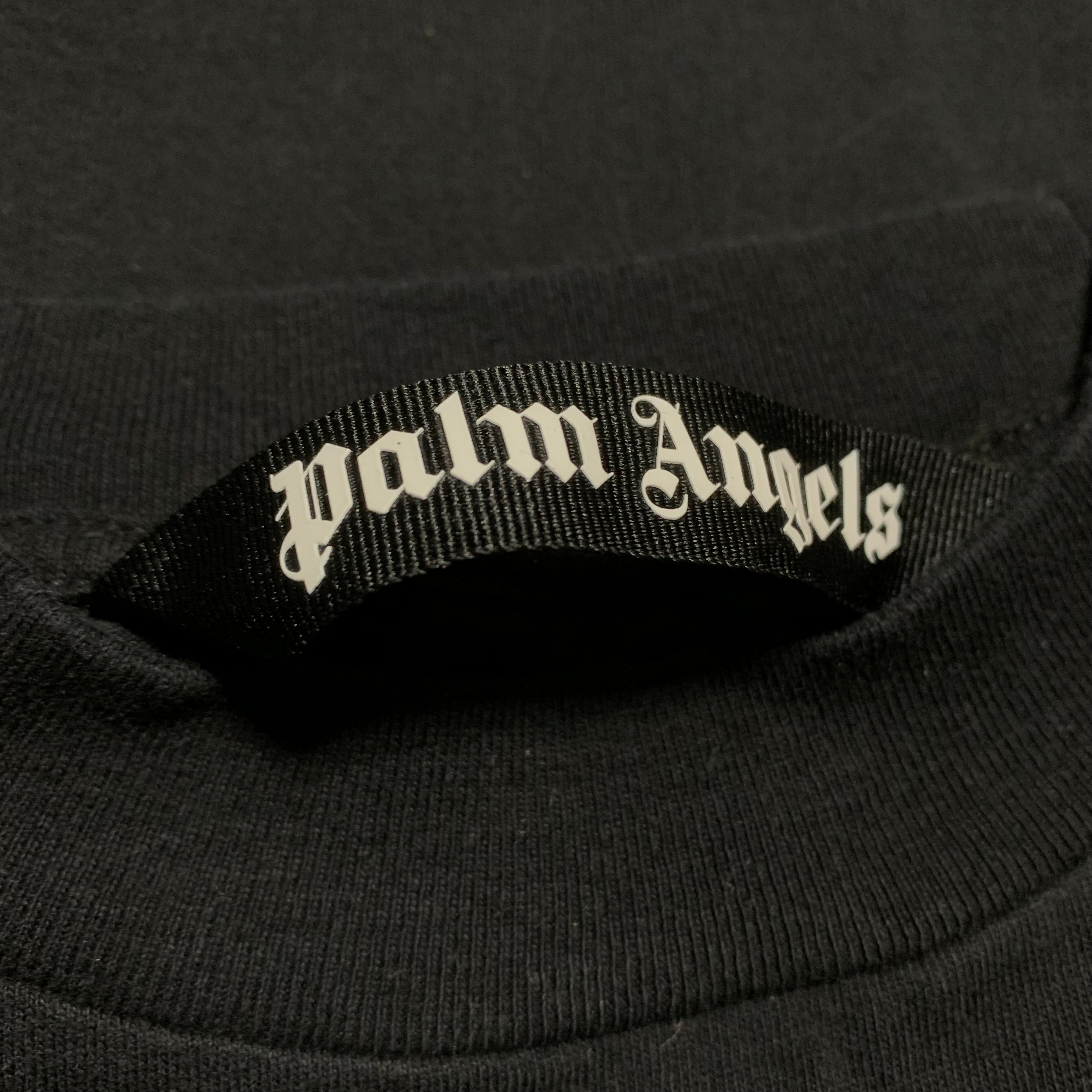 Palm Angels Small Sprayed Milano Black Tee