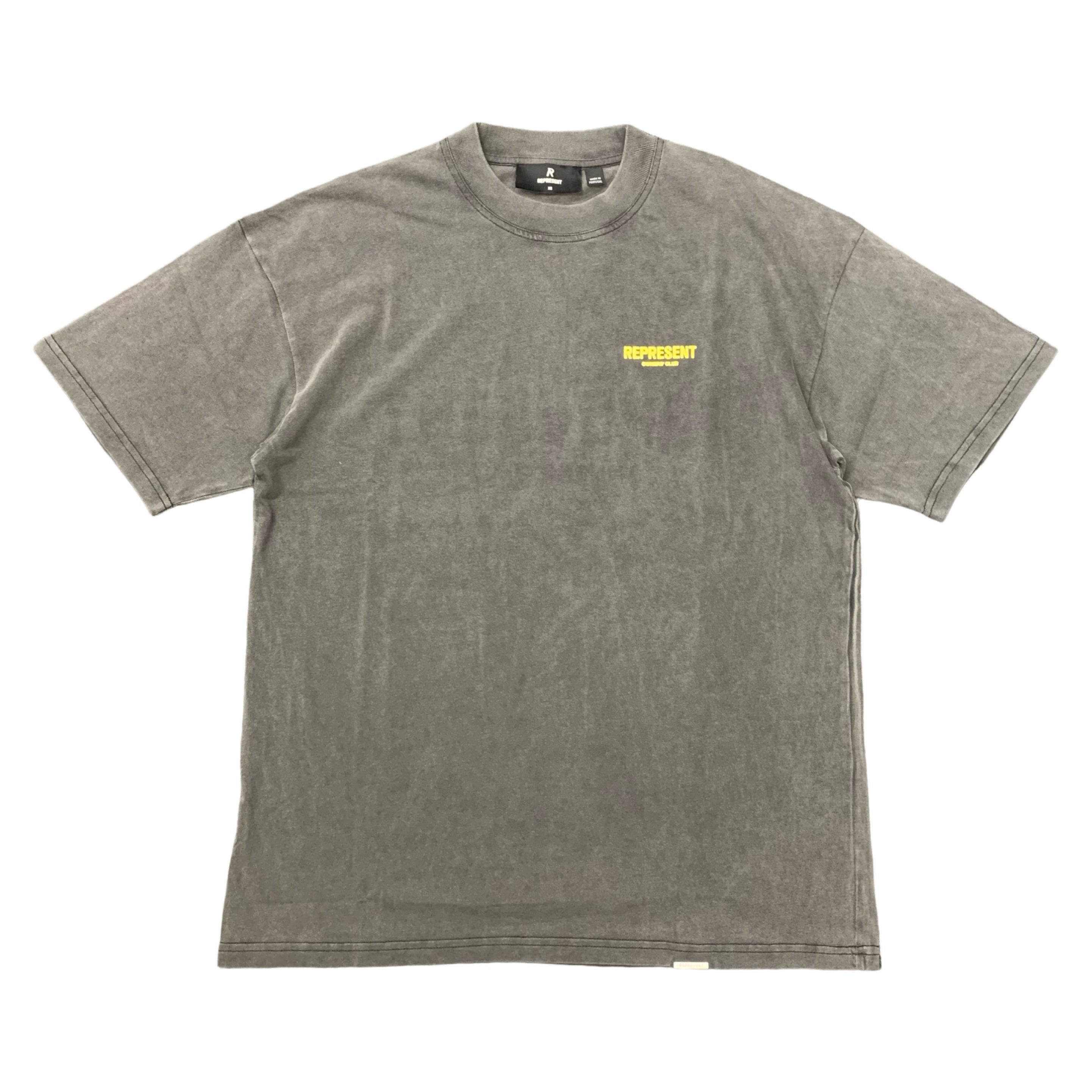 Represent XS Owners Club Yellow Vintage Grey T-Shirt