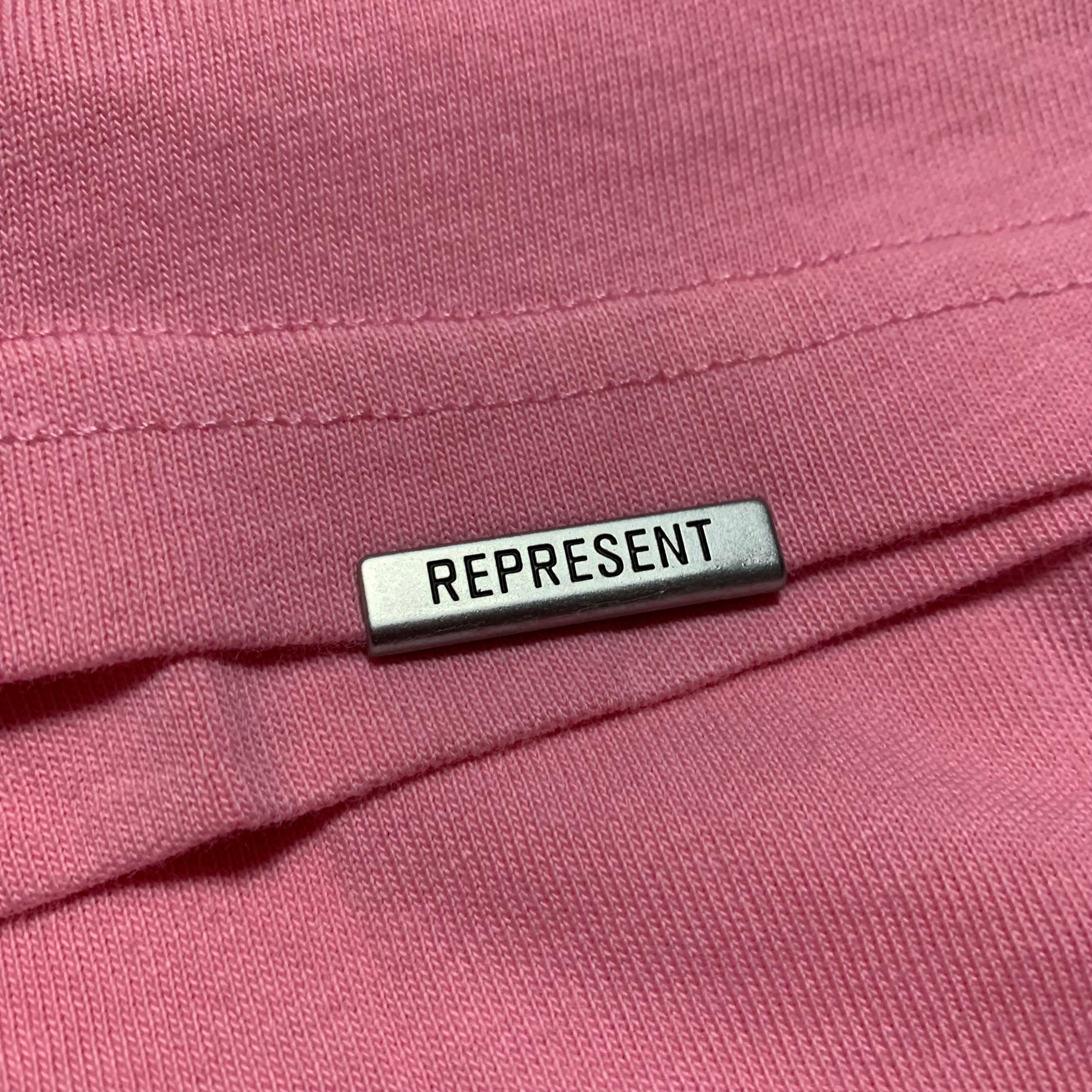 Represent Medium Owners Club Script Pink Tee