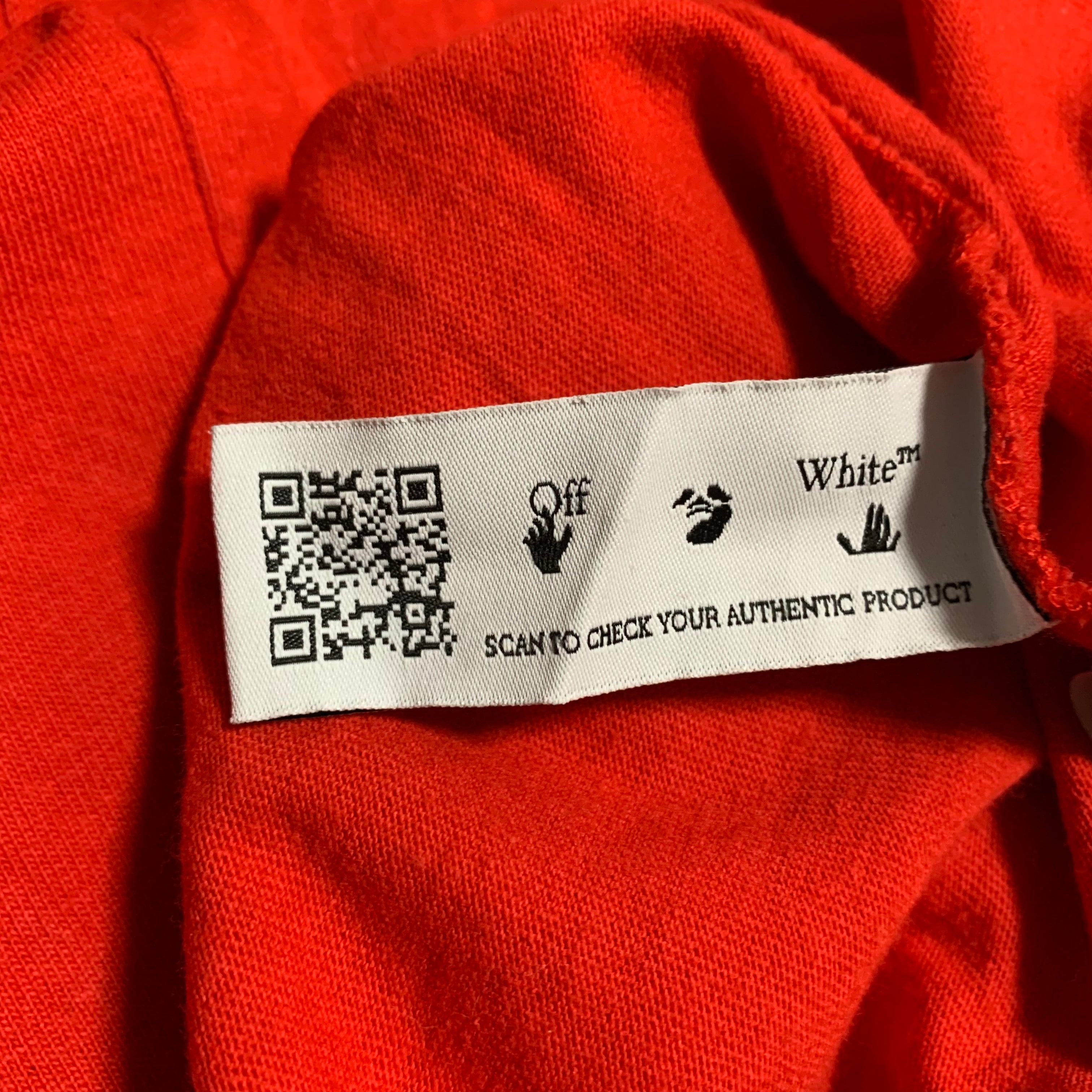 Off White Large Gun Fingers Red Tee Virgil Abloh