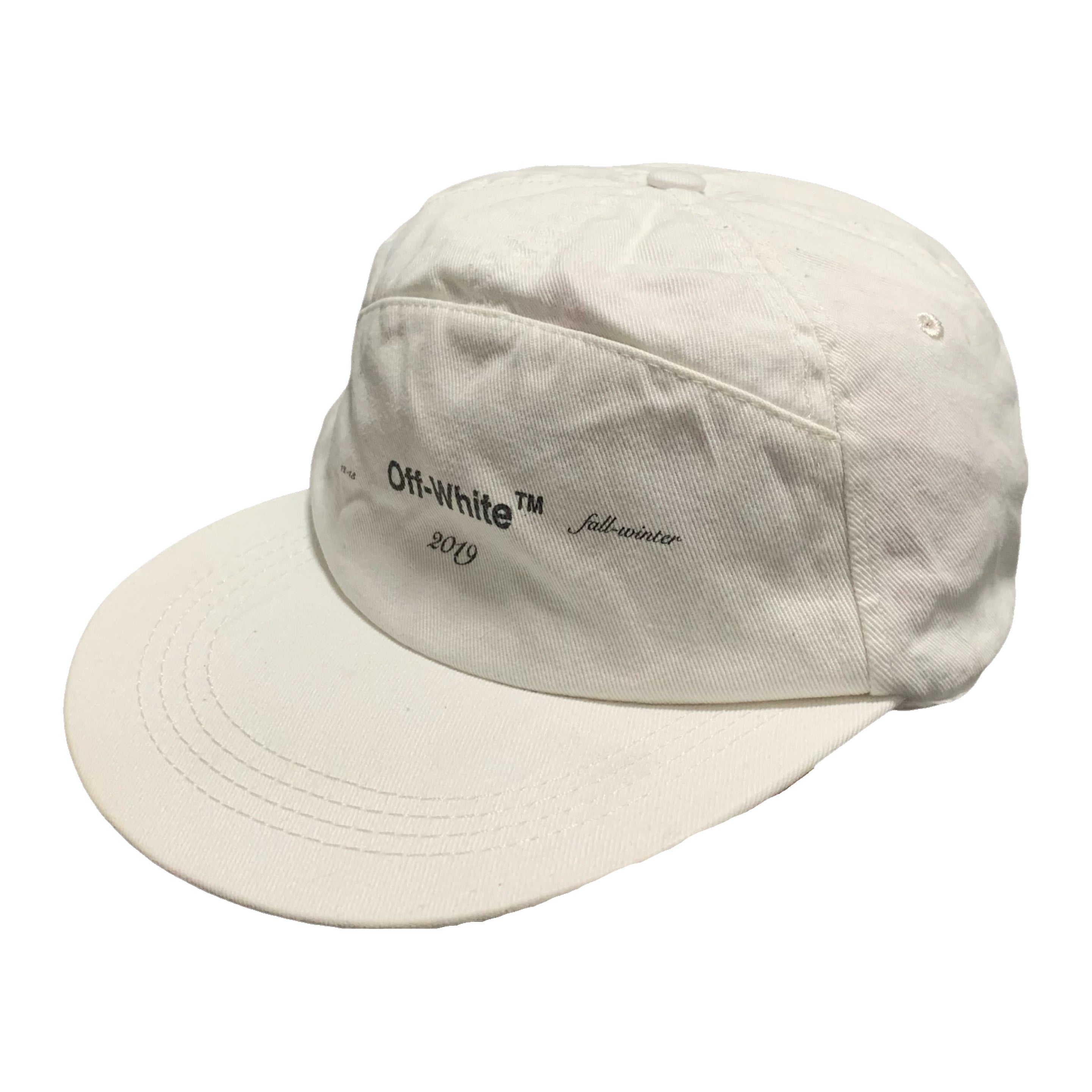 Off White Cap White Logo Snapback Hat 2019