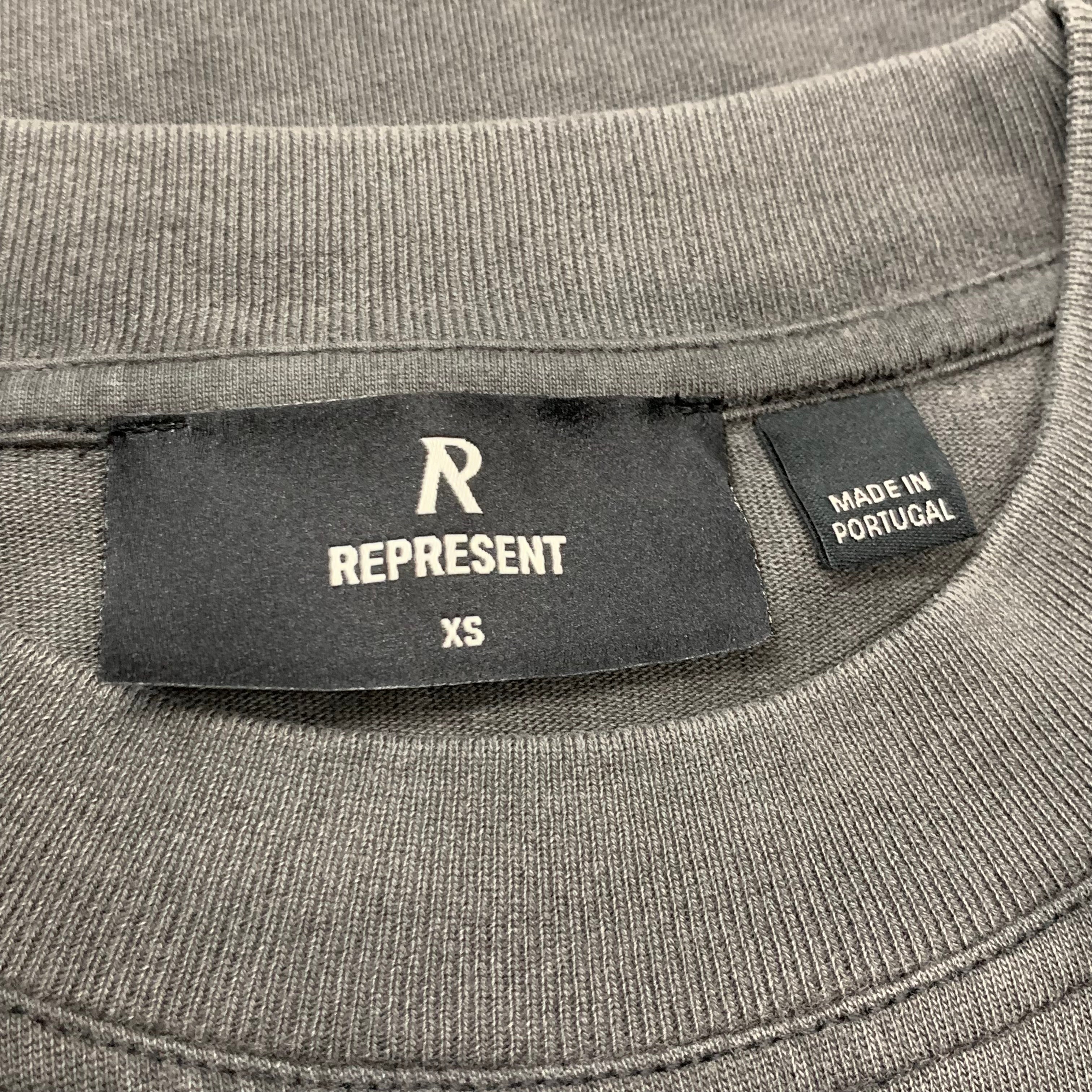 Represent XS Owners Club Yellow Vintage Grey T-Shirt