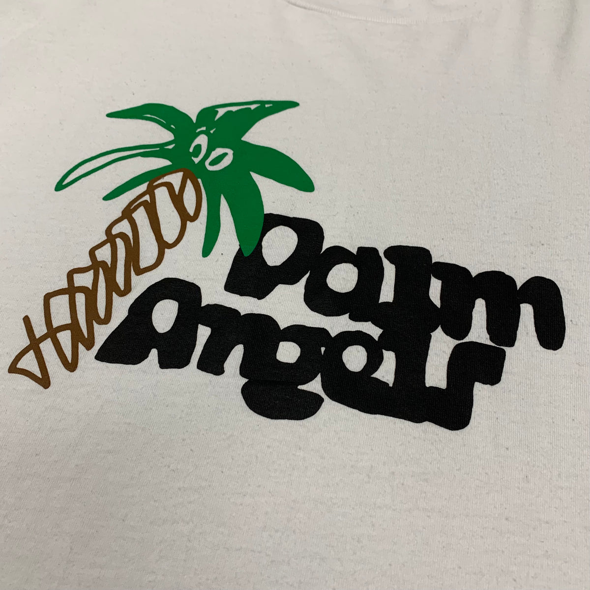 Palm Angels Small Tee Sketchy Logo White T-Shirt
