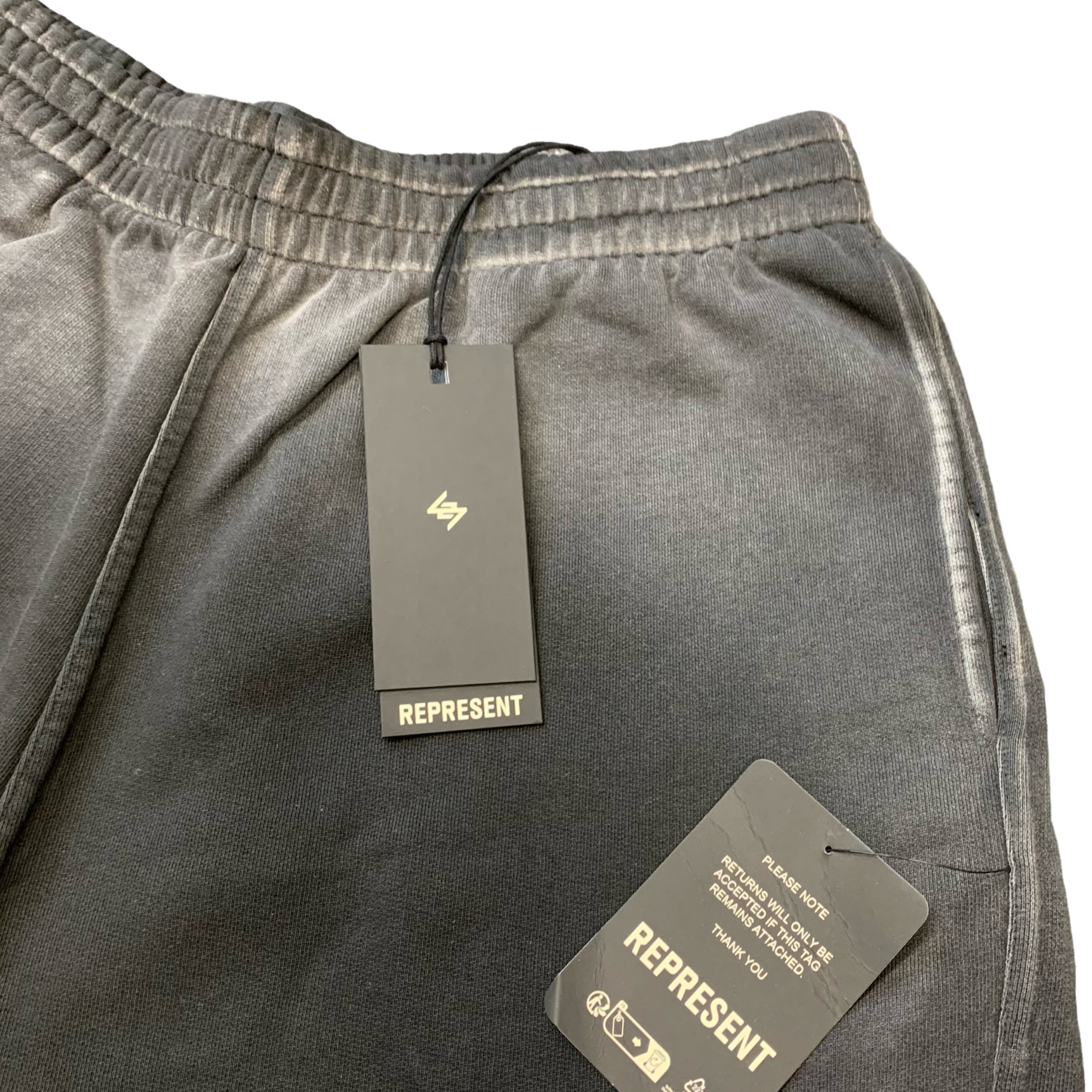 Represent Large Shorts 247 Motion Aged Black Shorts Bottoms