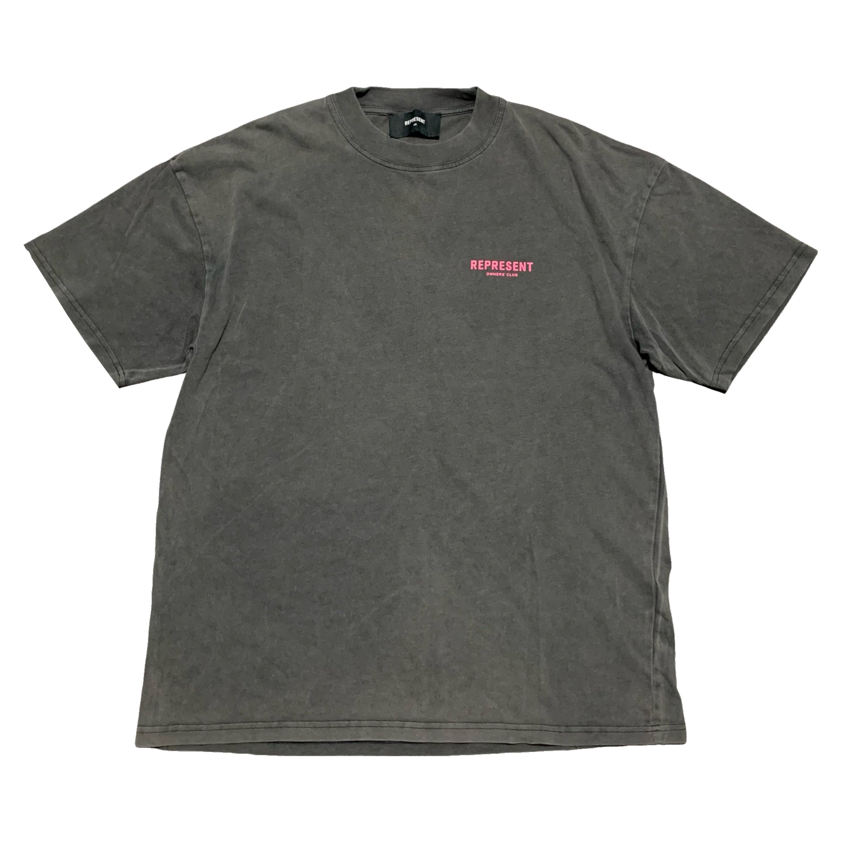 Represent XS Owners Club Vintage Grey Tee Pink Graphic