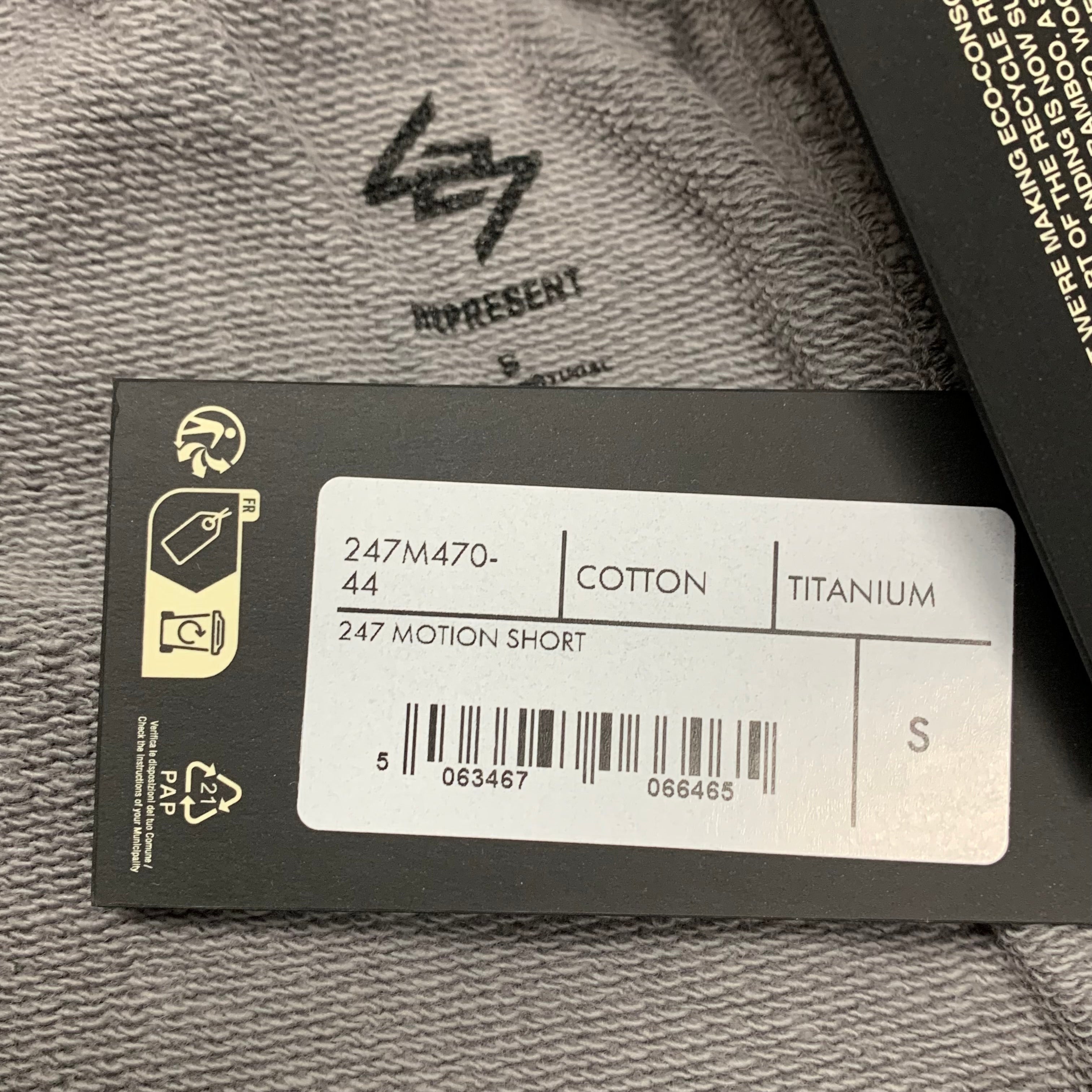 Represent Smal Shorts 247 Motion Titanium Grey Shorts Bottoms