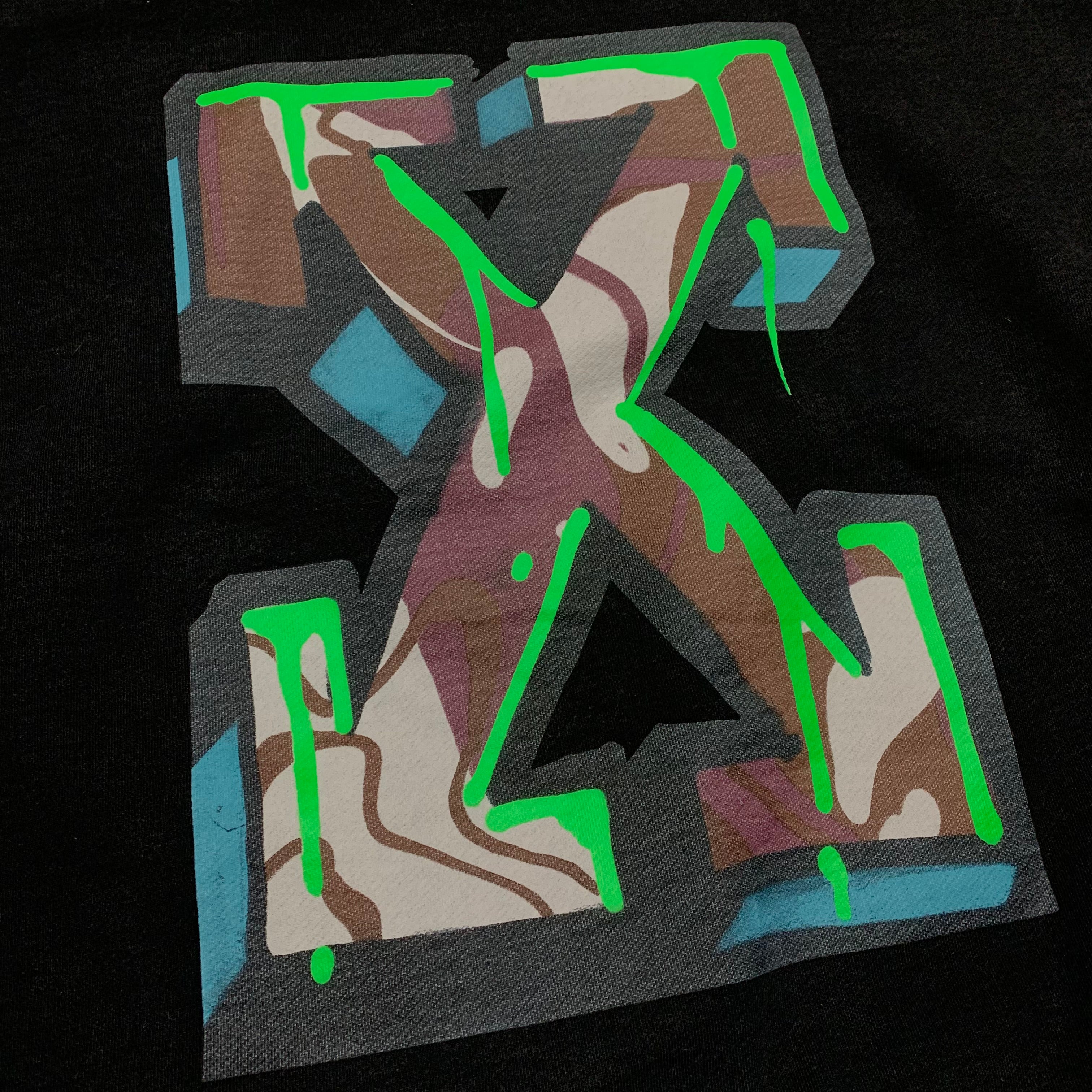 Off White Large Neen Arrows Black Sweater Sweatshirt Crewneck Virgil Abloh
