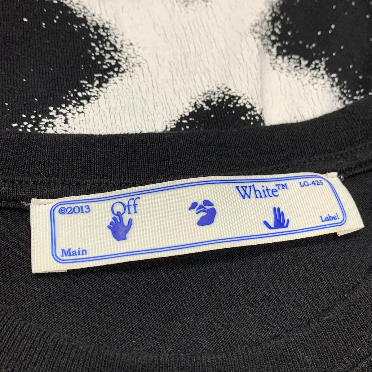 Off White Small Tee Graffiti Arrows Black Long Sleeve T-Shirt Virgil Abloh