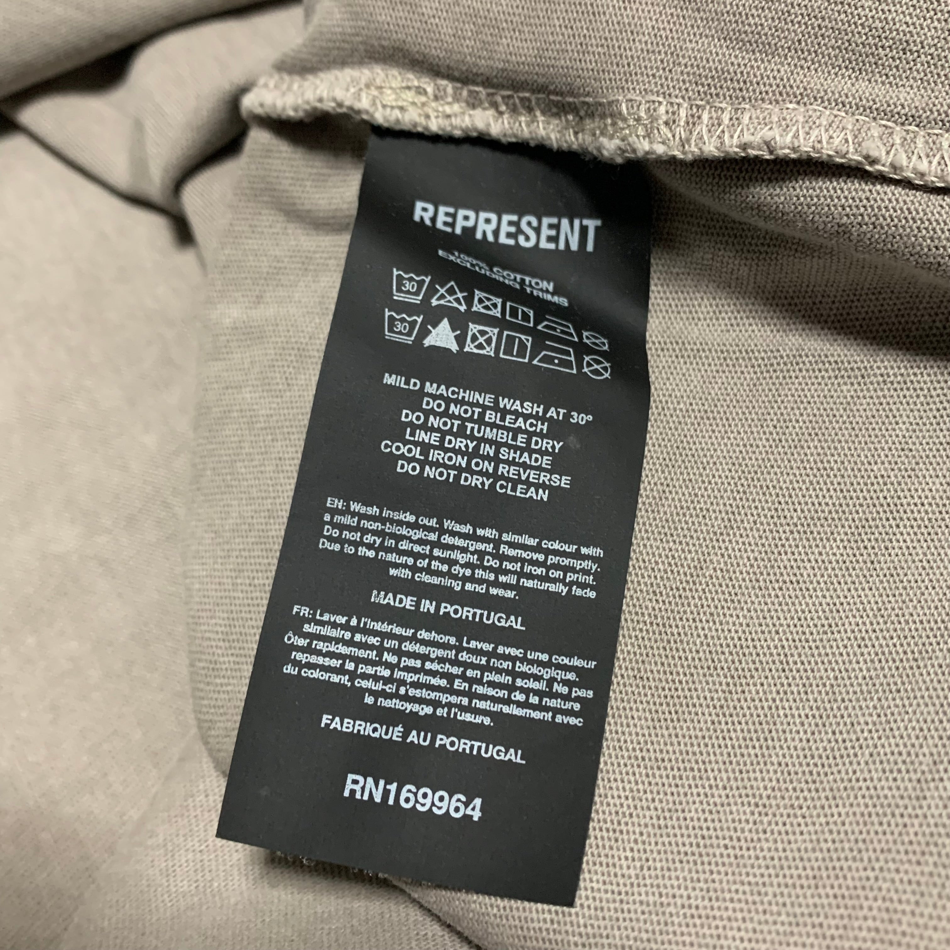 Represent Large Patron Of The Club Grey Tee