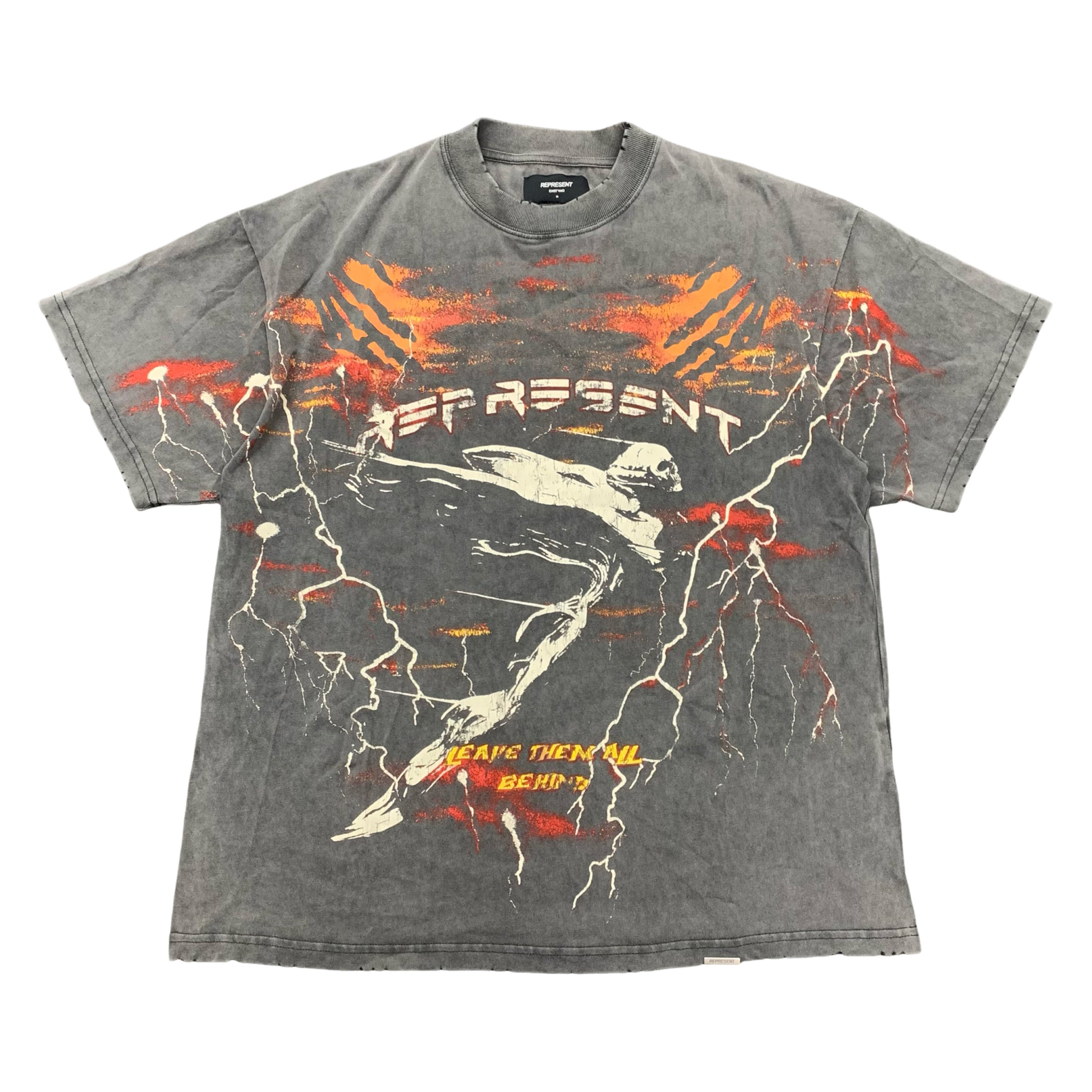 Represent Medium Tee Spirit Angel Vintage Grey T-Shirt