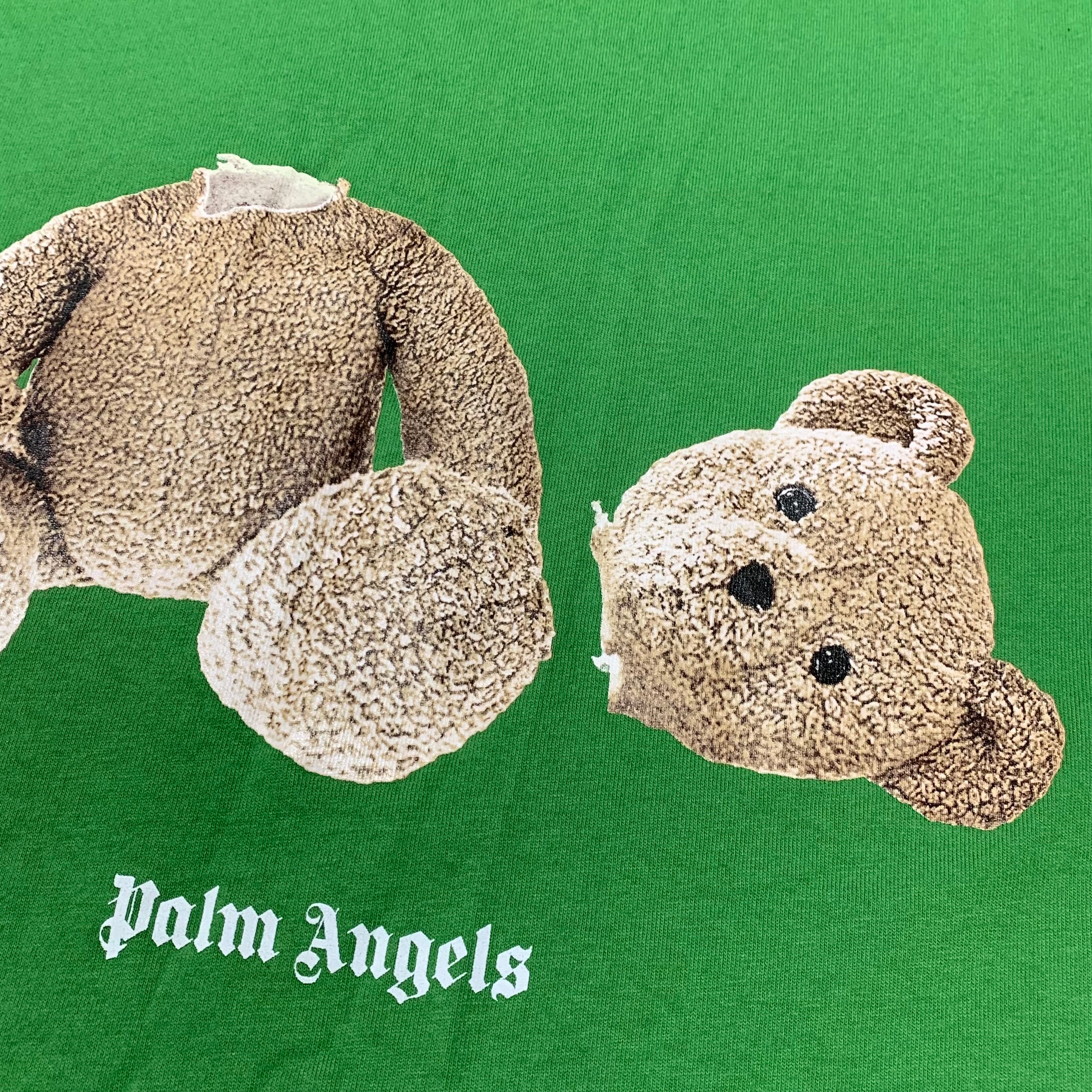 Palm Angels Large Tee Bear Classic Green T-Shirt